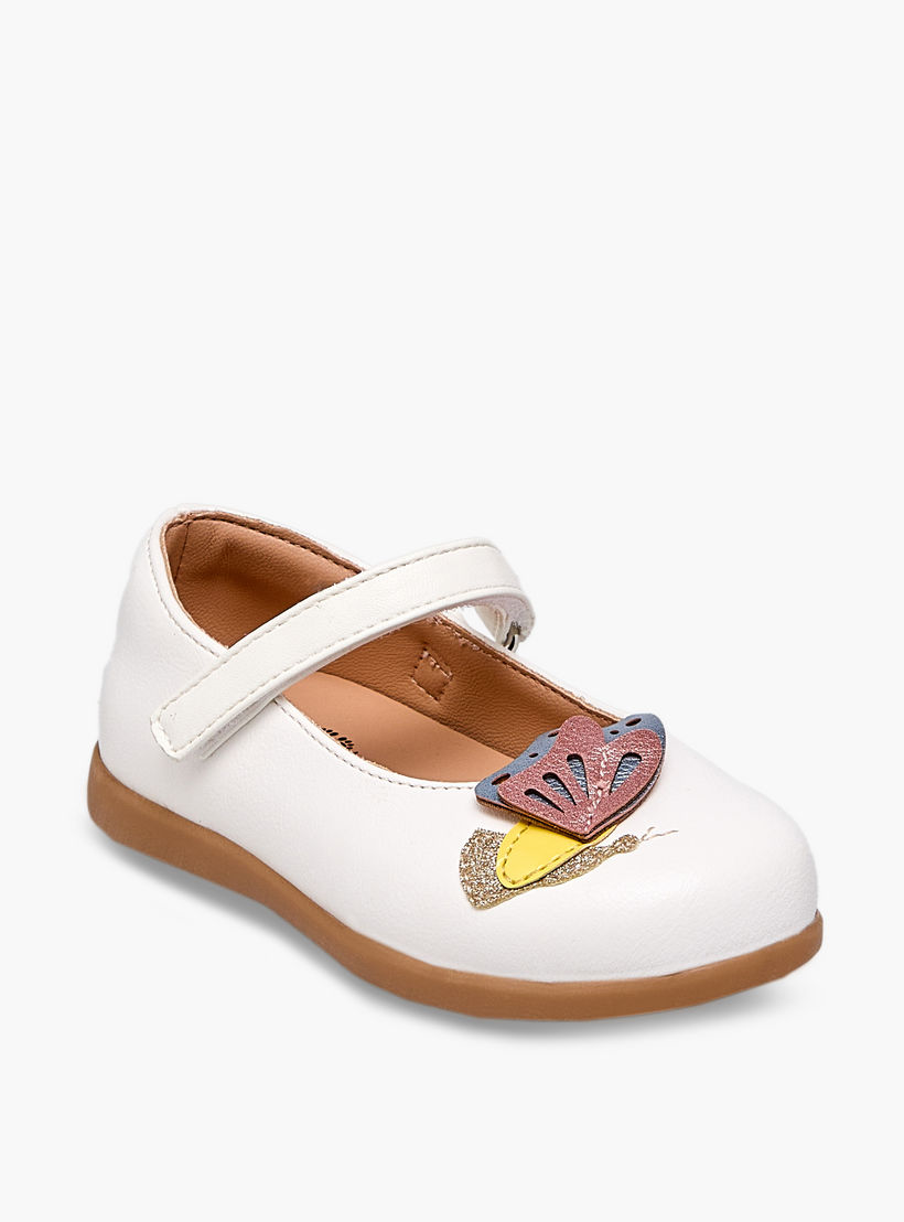 حذاء ماري جين مزين بفراشة للبنات من بيرفيت-girls-shoes-maryjanes-image-2