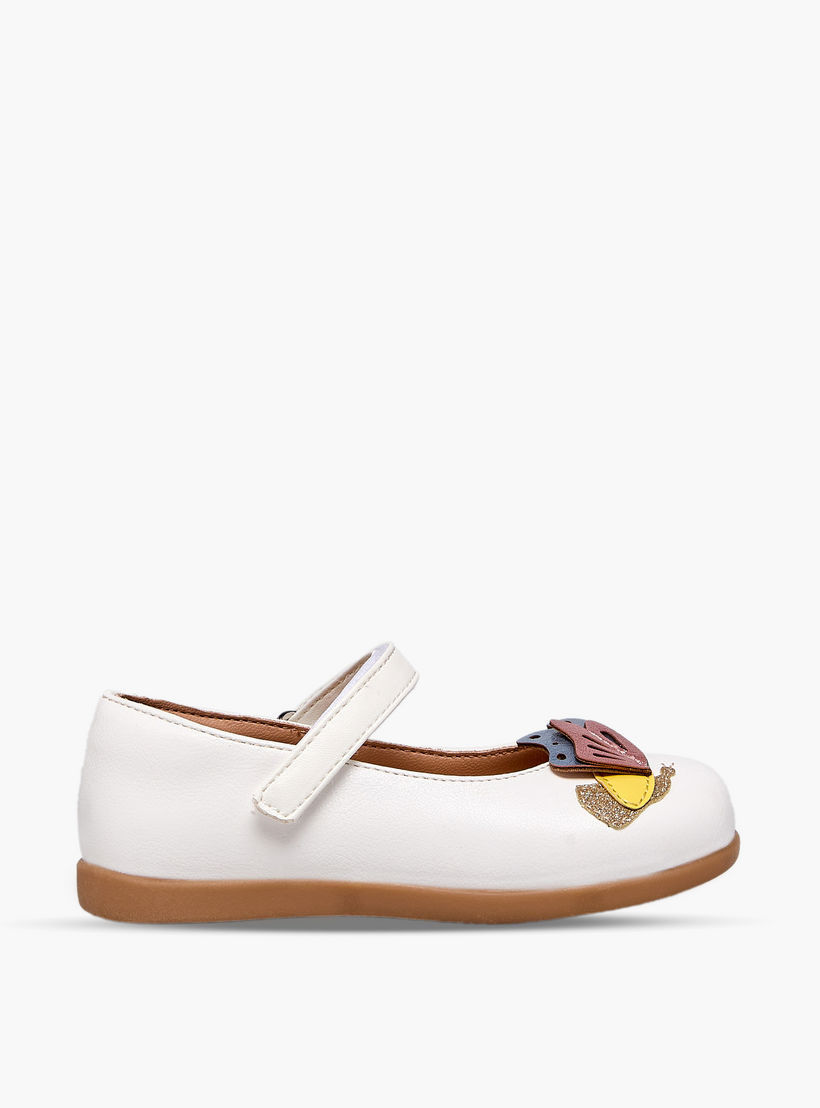حذاء ماري جين مزين بفراشة للبنات من بيرفيت-girls-shoes-maryjanes-image-3