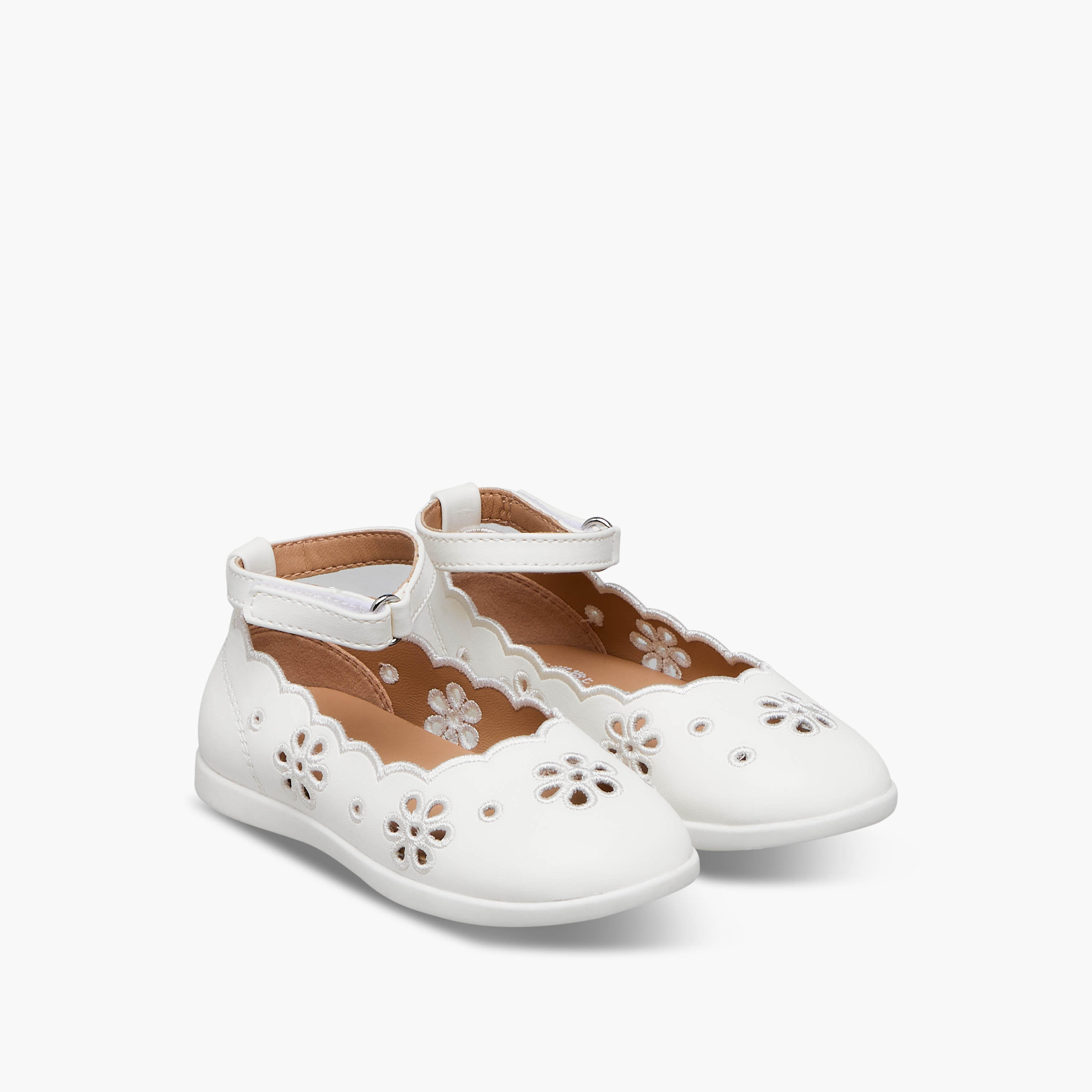 Barefeet Girls Floral Cutout Mary Jane Shoes-girls-shoes-maryjanes-image-1