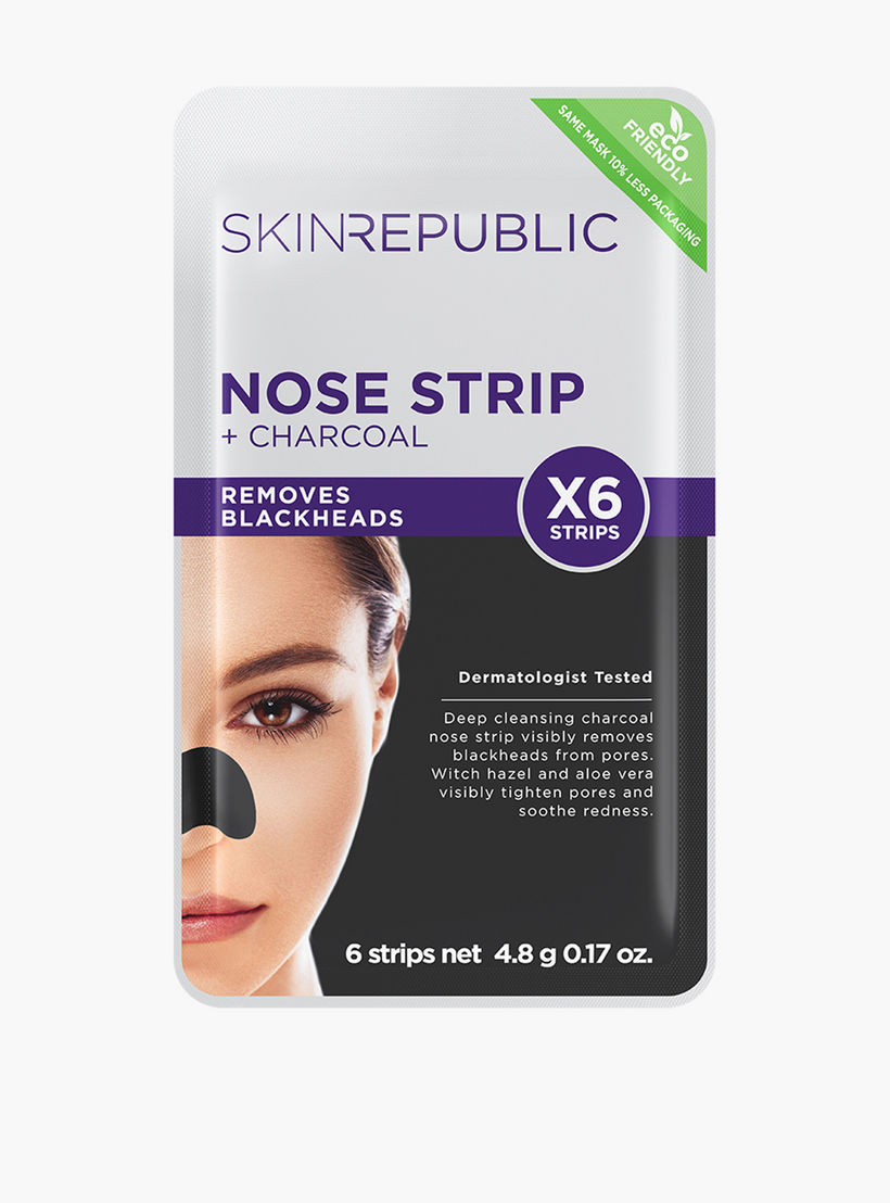 Skin Republic Charcoal Nose Strip deep cleansing, Removes Blackheads Instantly (6 Strips) -beautyandpersonalcare-skin-masks-masksandpeels-image-1