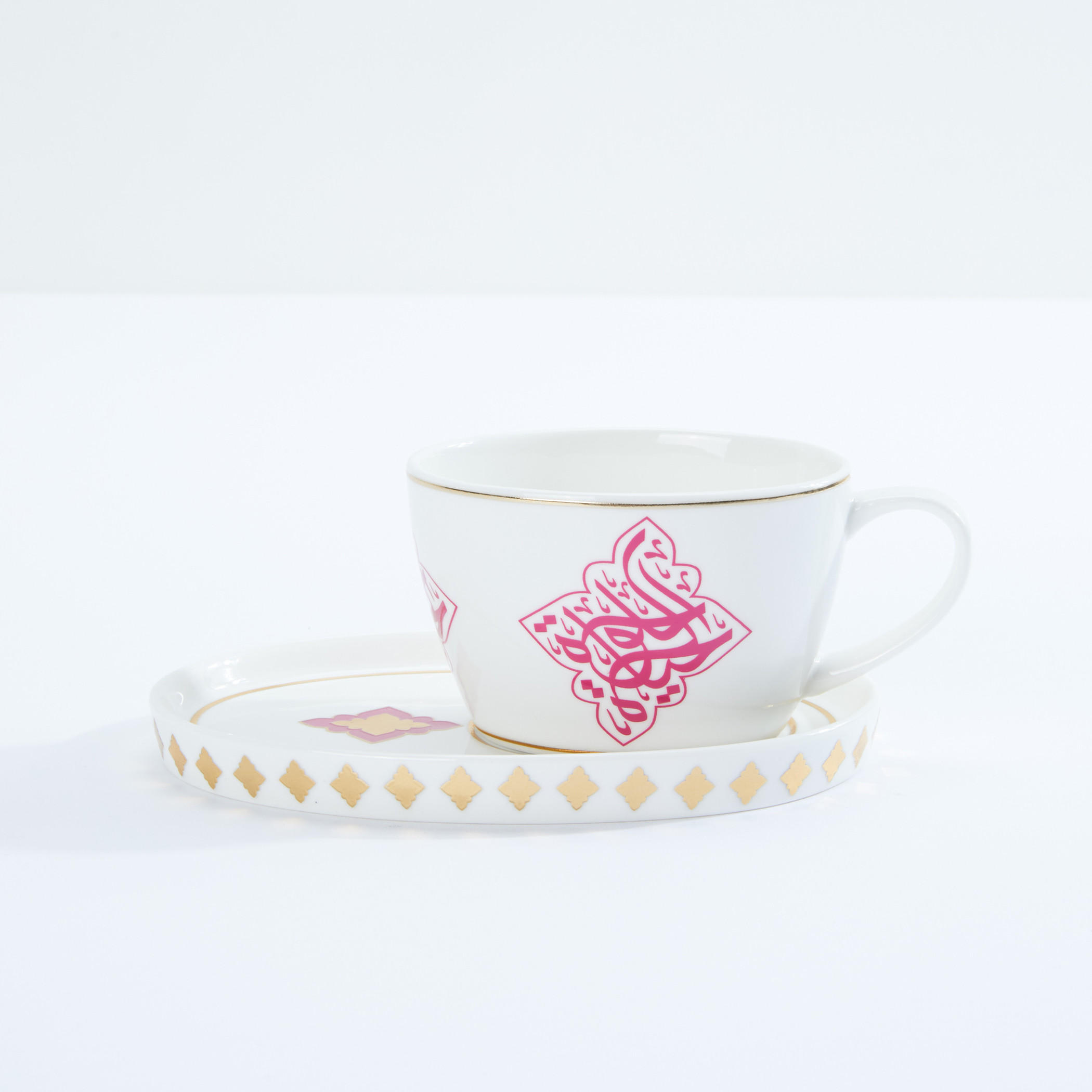 Printed Cup and Saucer Set-household-dining-teaandcoffee-teaandcoffeesets-image-2