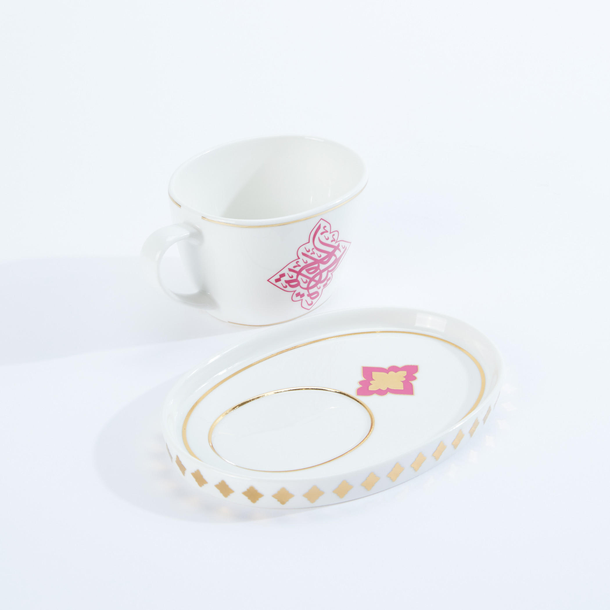 Printed Cup and Saucer Set-household-dining-teaandcoffee-teaandcoffeesets-image-3