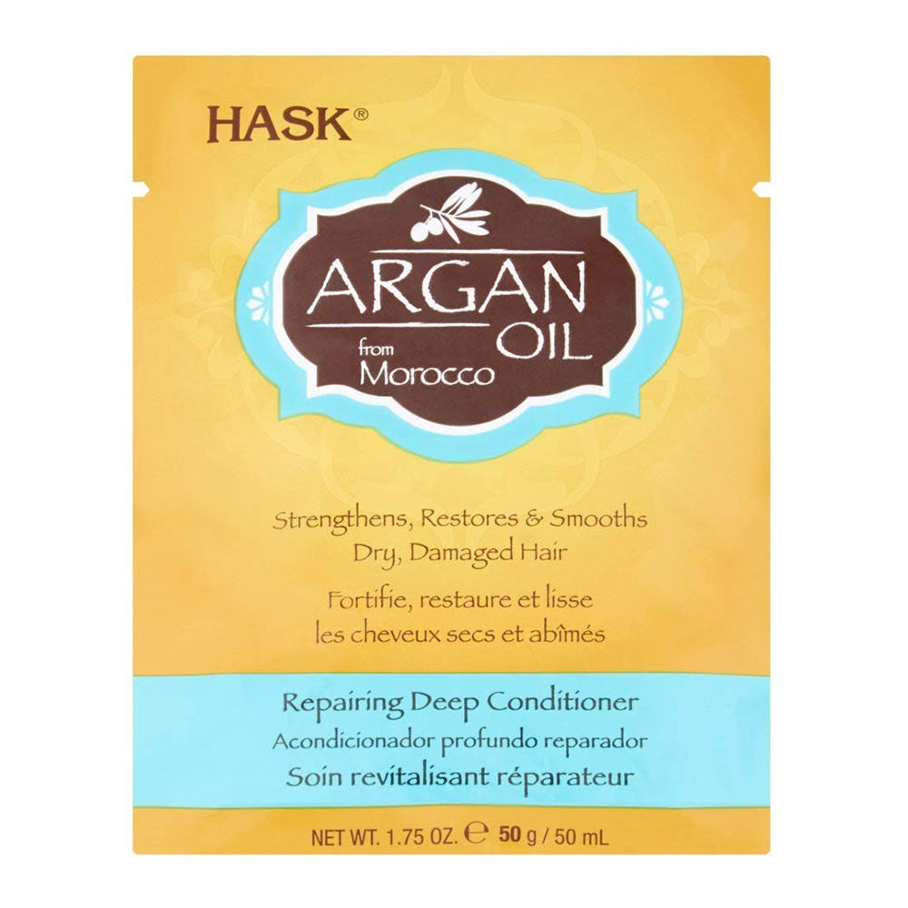 بلسم إصلاح الشعر بزيت الأرجان من هاسك - 50 مل.-beautyandpersonalcare-hair-haircare-conditioners-image-1