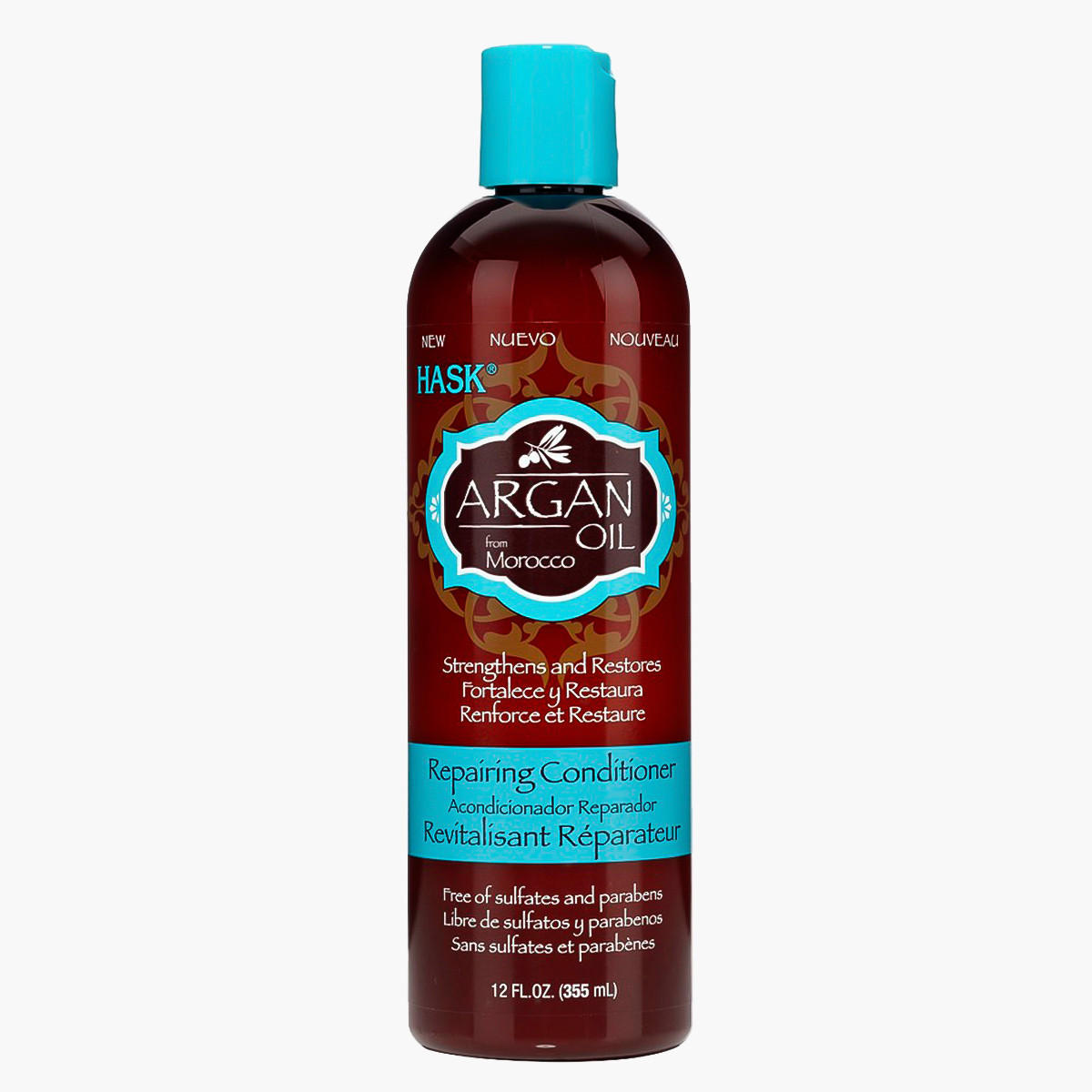 بلسم إصلاح الشعر بزيت الأرجان هاسك - 355 مل-beautyandpersonalcare-hair-haircare-conditioners-image-1