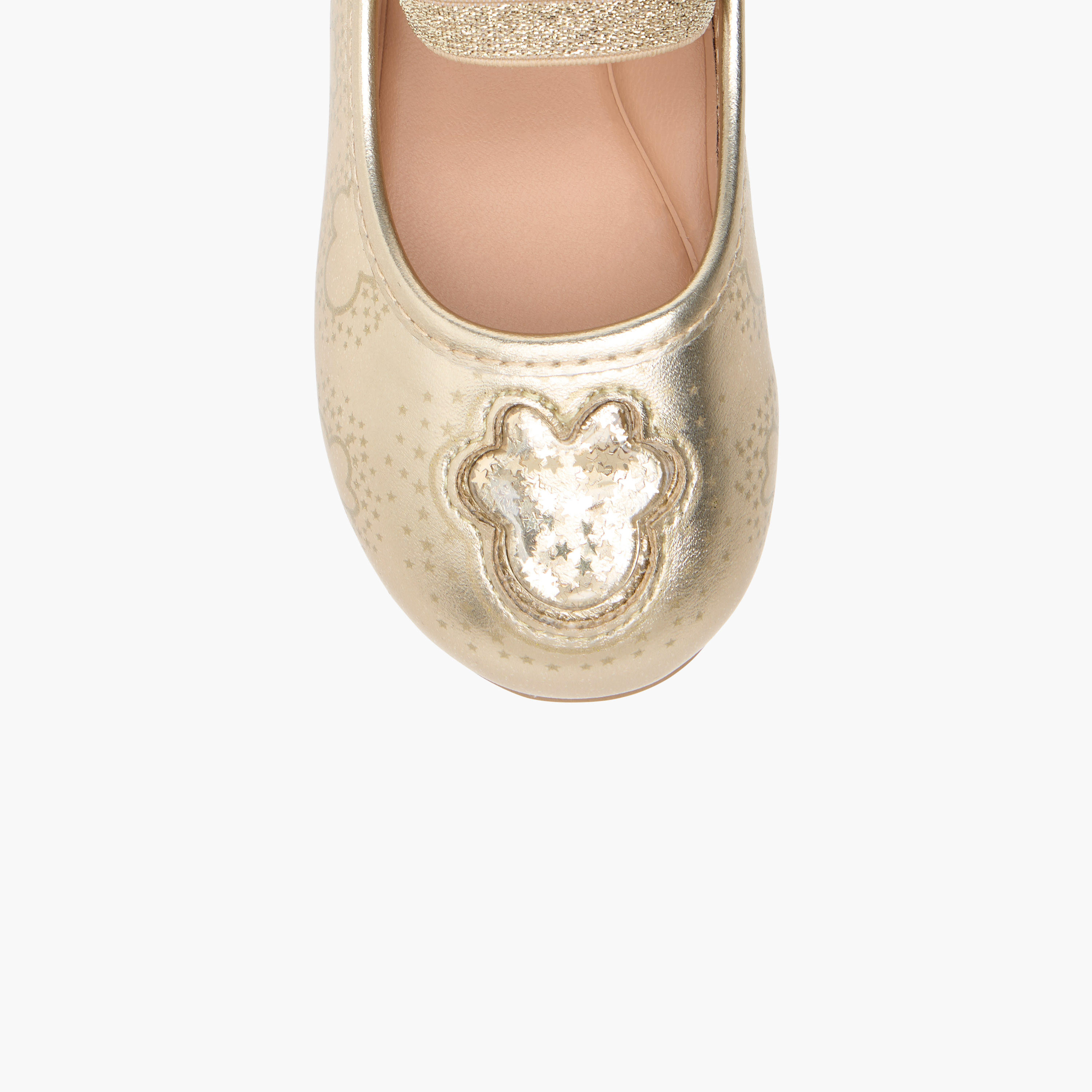 Disney Minnie Mouse Applique Mary Jane Shoes with Elasticated Strap-girls-shoes-maryjanes-image-4