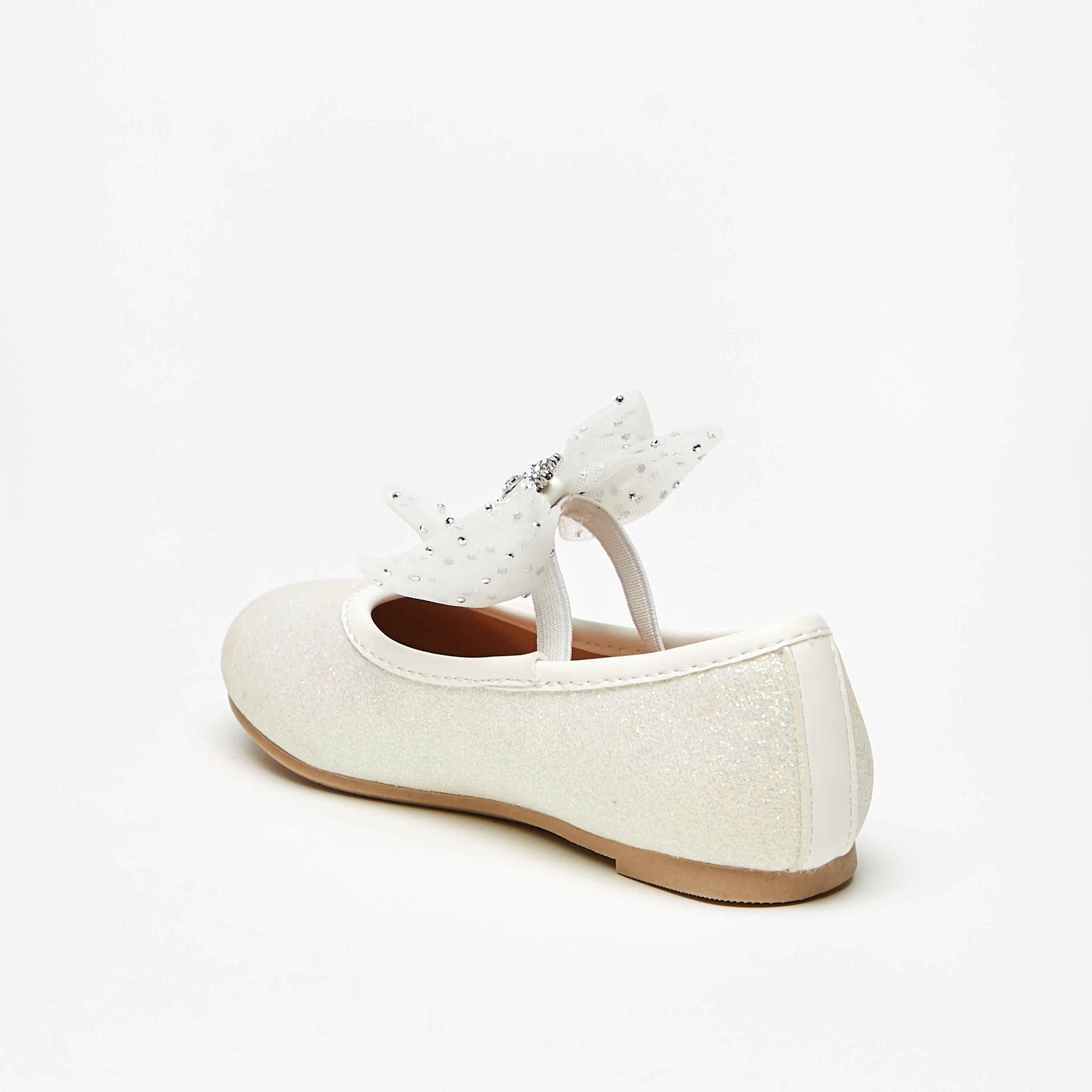 Disney Embellished Mary Jane Shoes with Bow Detail Strap-girls-shoes-maryjanes-image-2