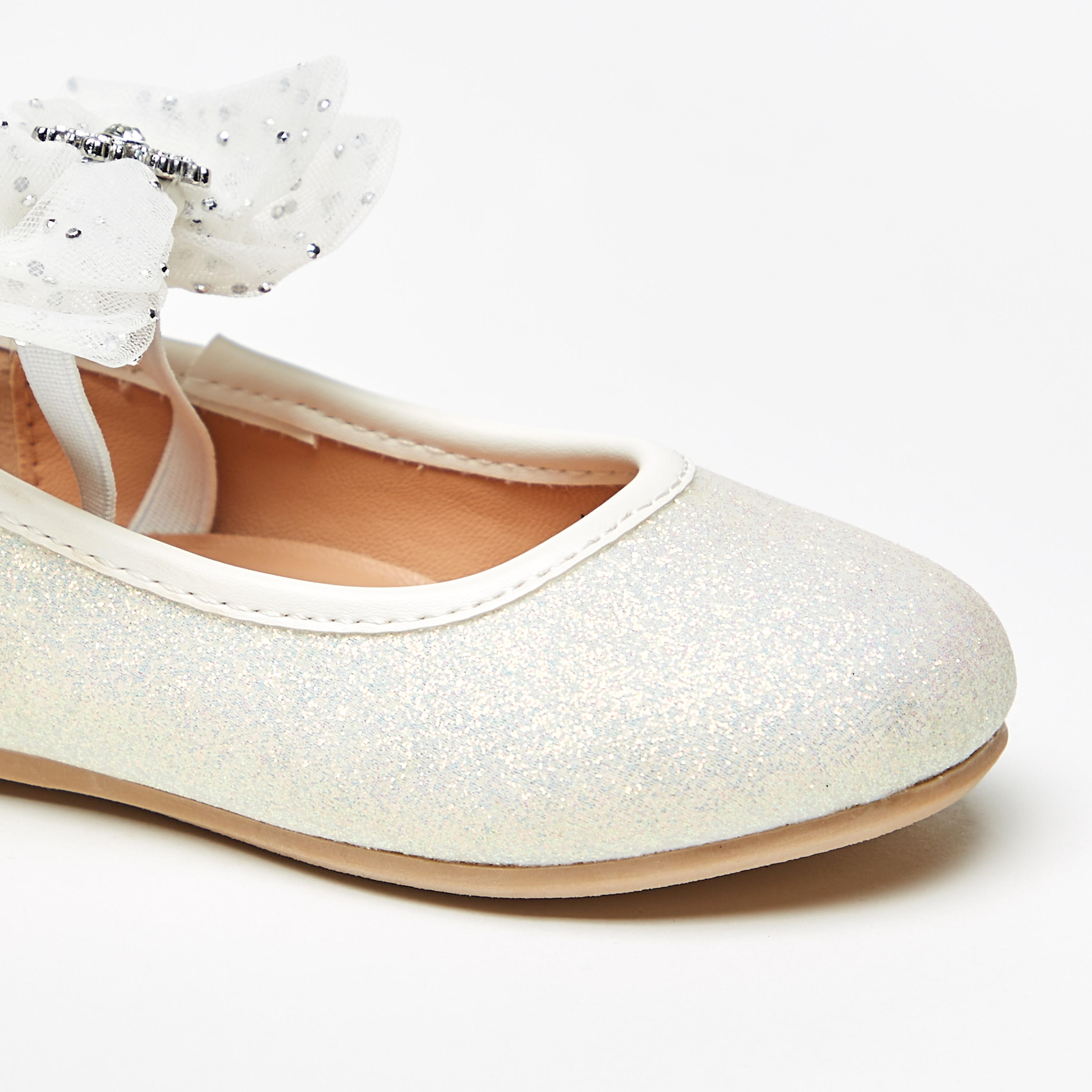 Disney Embellished Mary Jane Shoes with Bow Detail Strap-girls-shoes-maryjanes-image-5