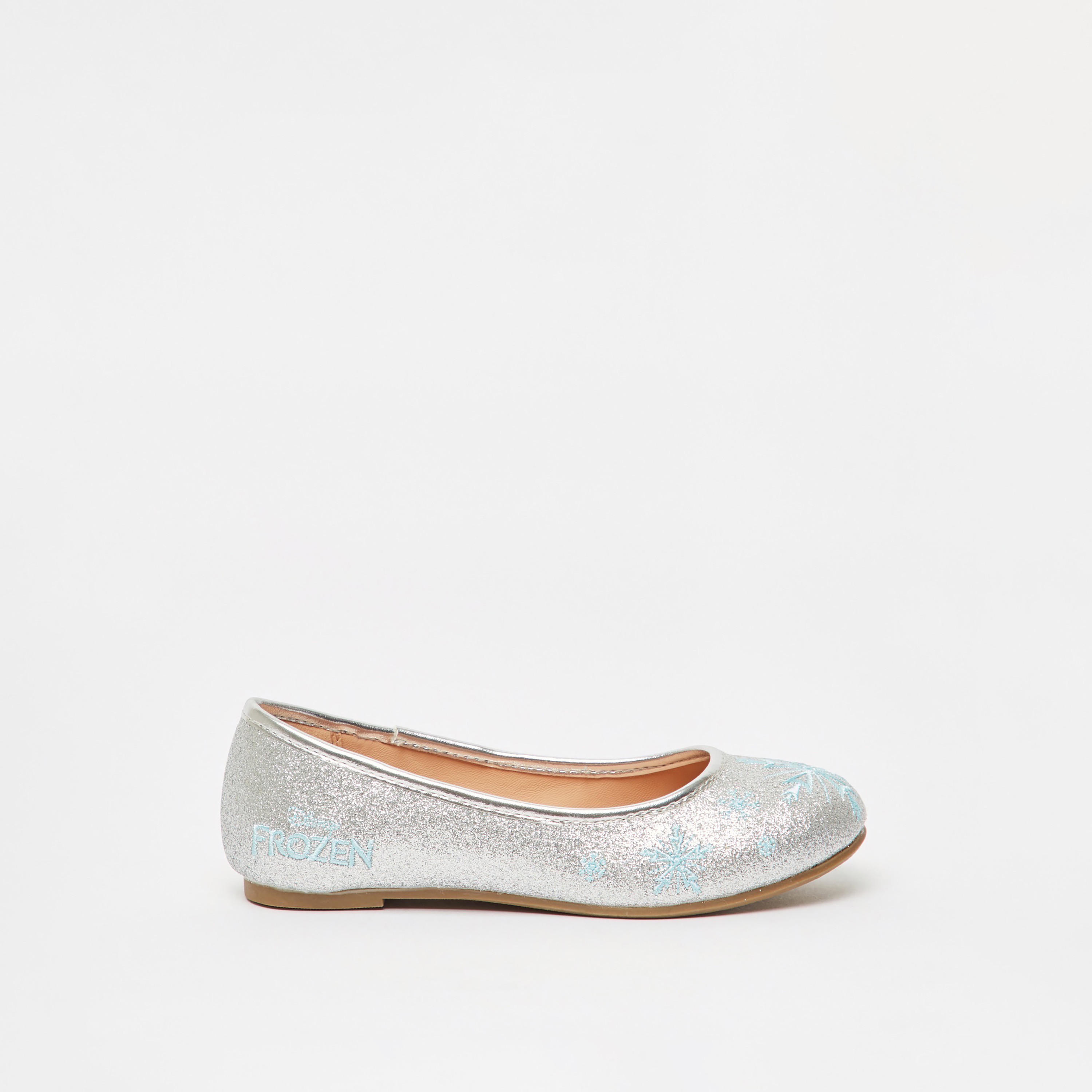 Disney Frozen Slip-On Ballerina Shoes with Glitter Detail-girls-shoes-ballerinas-image-1