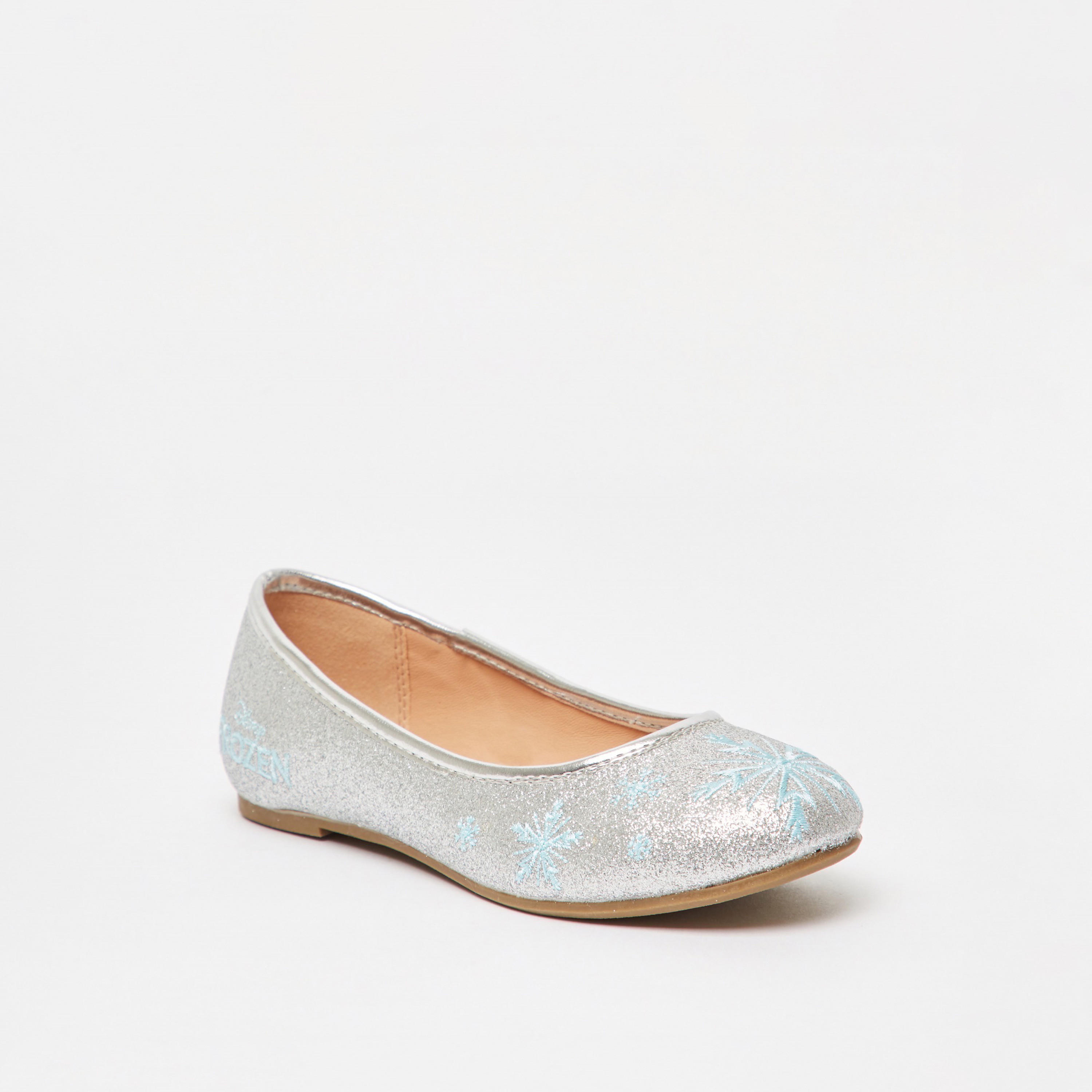 حذاء باليرينا سهل الارتداء بتصميم فروزن وتفاصيل جليتر من ديزني-girls-shoes-ballerinas-image-2
