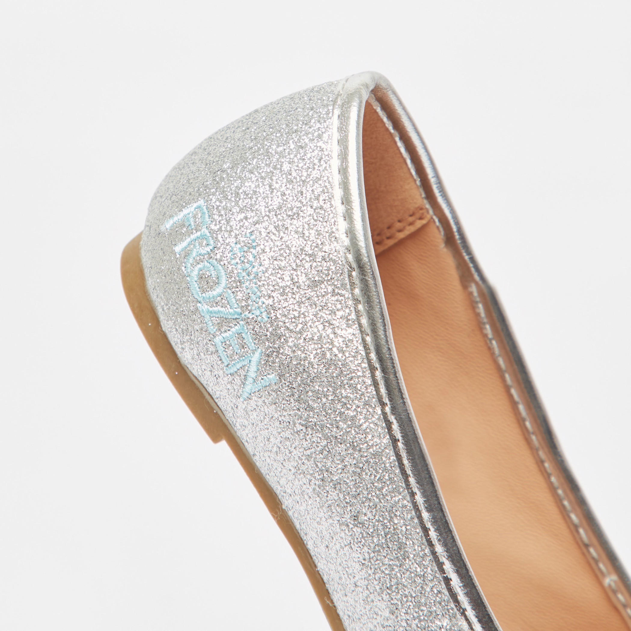 حذاء باليرينا سهل الارتداء بتصميم فروزن وتفاصيل جليتر من ديزني-girls-shoes-ballerinas-image-4