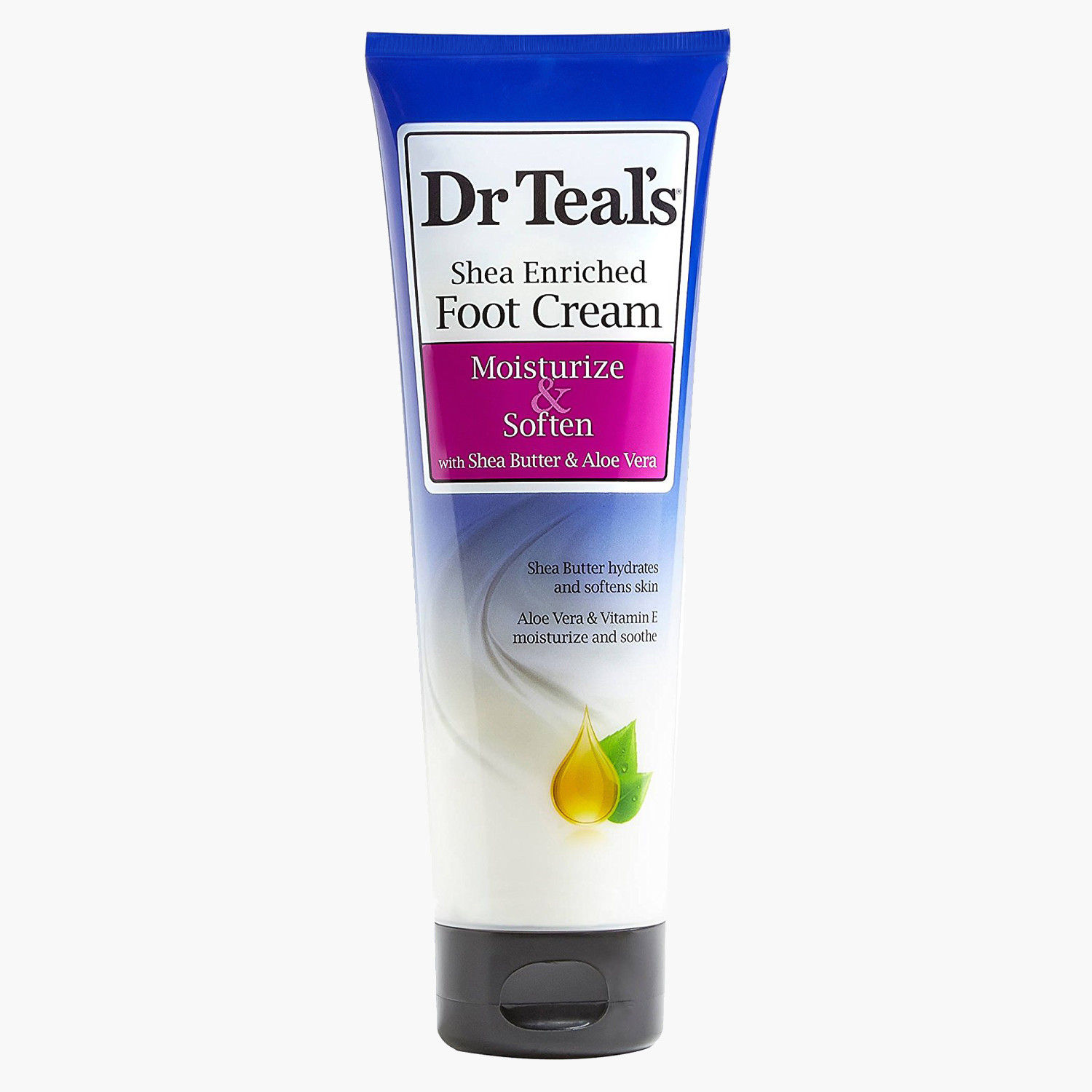 Dr Teal's Shea Butter & Aloe Vera Epsom Salt Foot Cream - 227 g-beautyandpersonalcare-skin-moisturisers-lotions-image-1