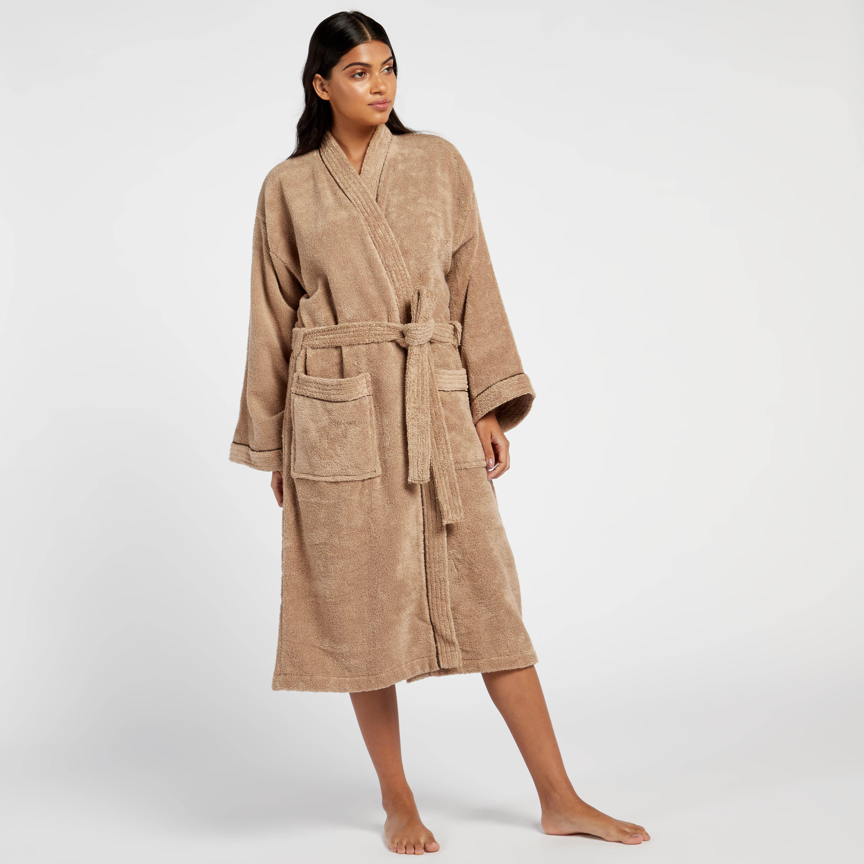 Bathrobe with Sash and Serene Kimono Piping - S-household-bathandlaundry-bathlinen-bathrobesandslippers-bathrobes-image-2