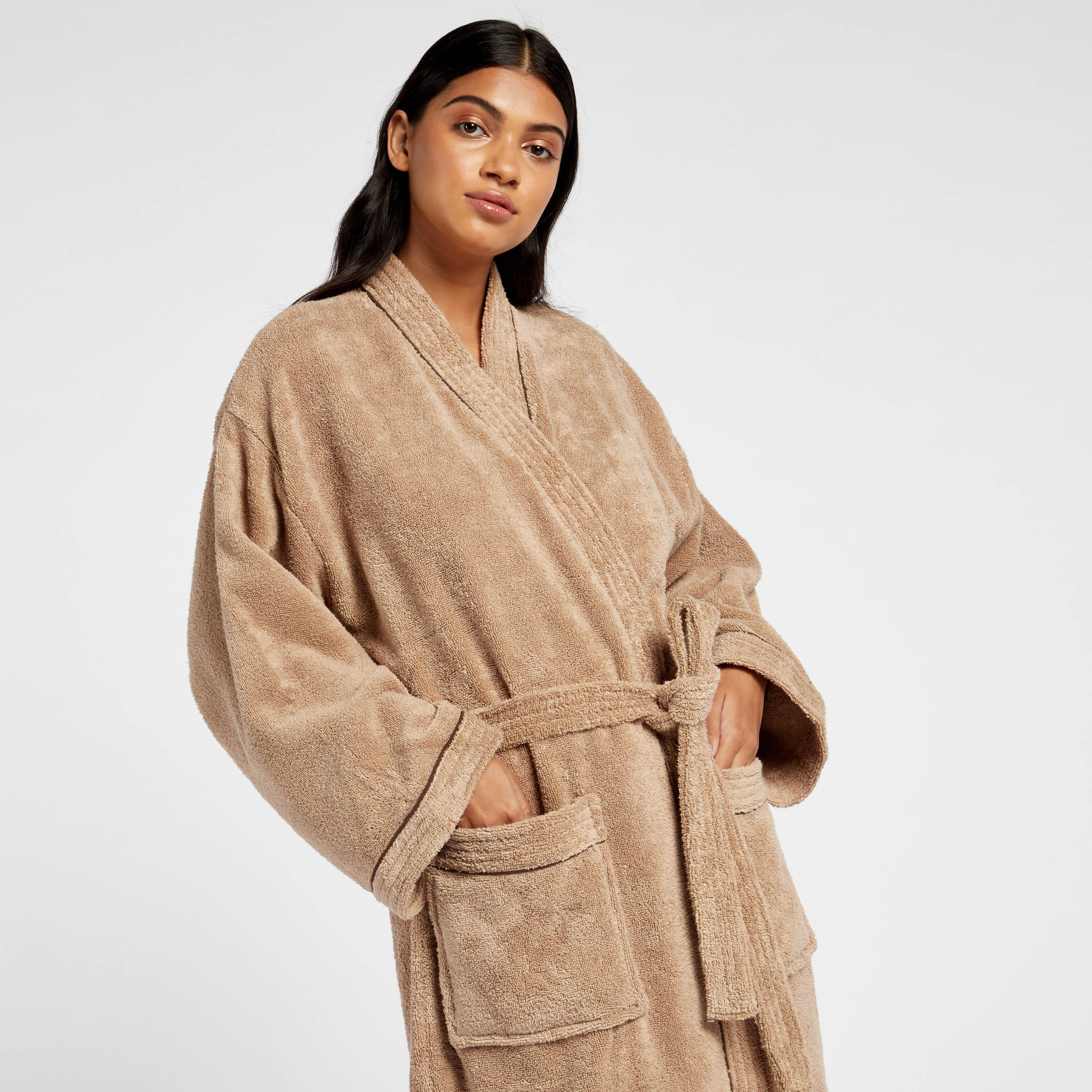 Bathrobe with Sash and Serene Kimono Piping - S-household-bathandlaundry-bathlinen-bathrobesandslippers-bathrobes-image-3