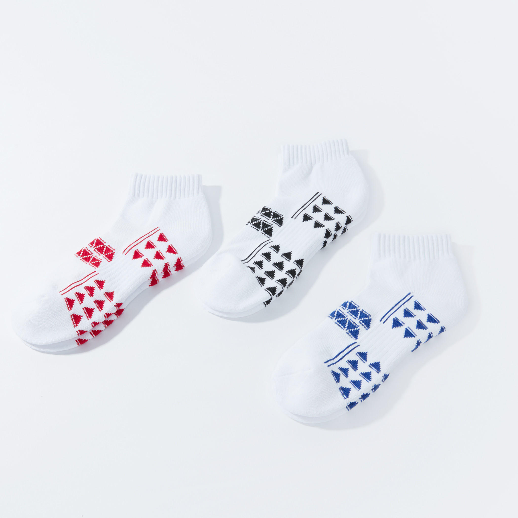 جوارب مضلعة بطول الكاحل - طقم 3 أزواج-men-socks-image-1