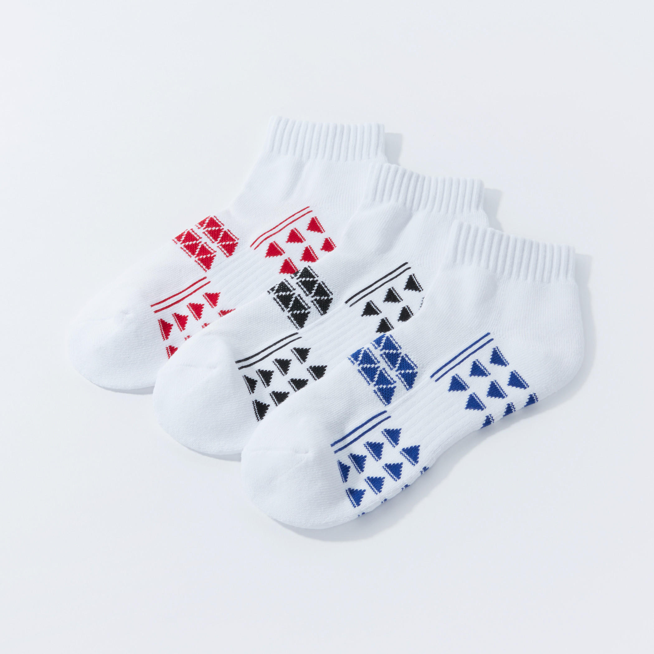 جوارب مضلعة بطول الكاحل - طقم 3 أزواج-men-socks-image-2