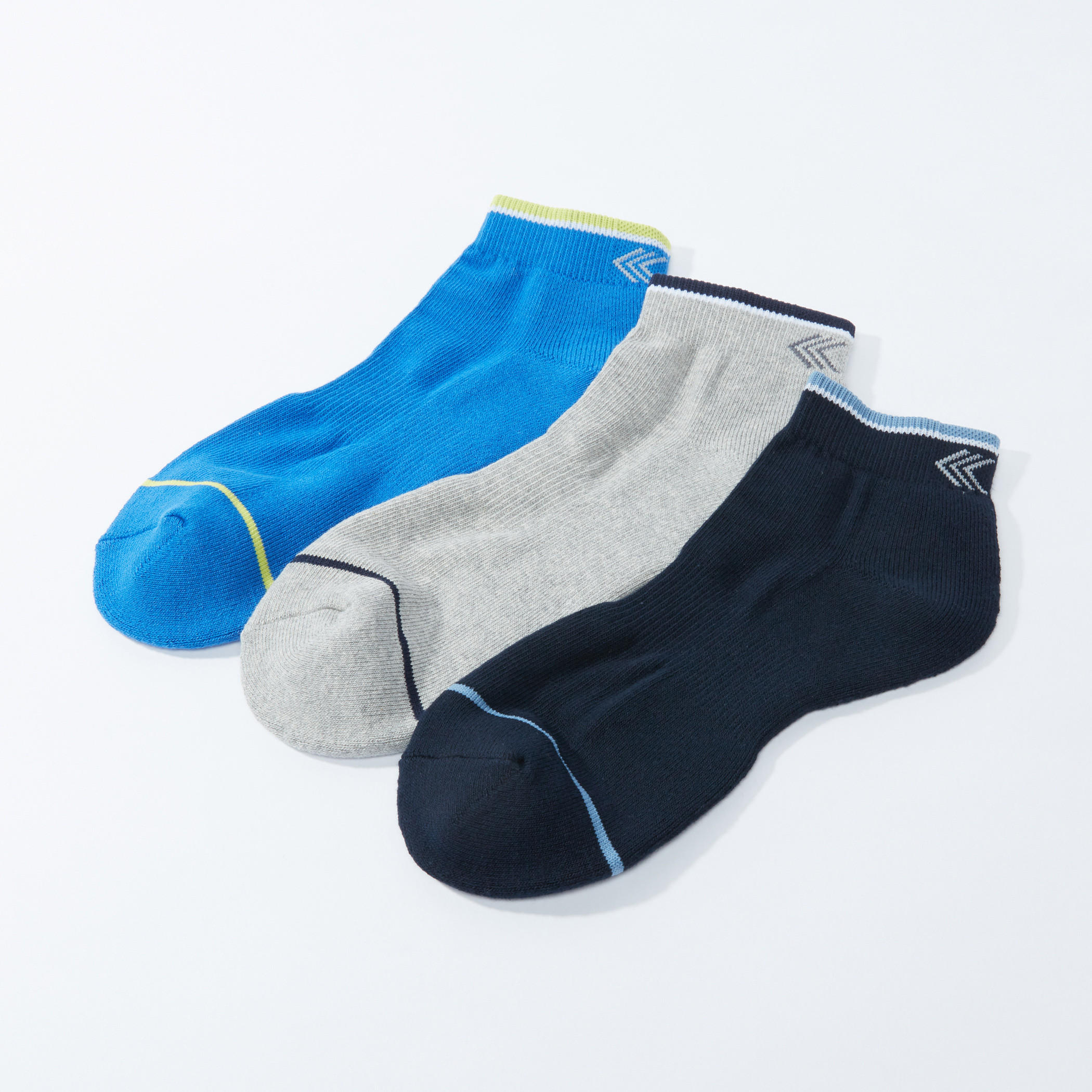 جوارب مضلعة بطول الكاحل - طقم 3 أزواج-men-socks-image-2