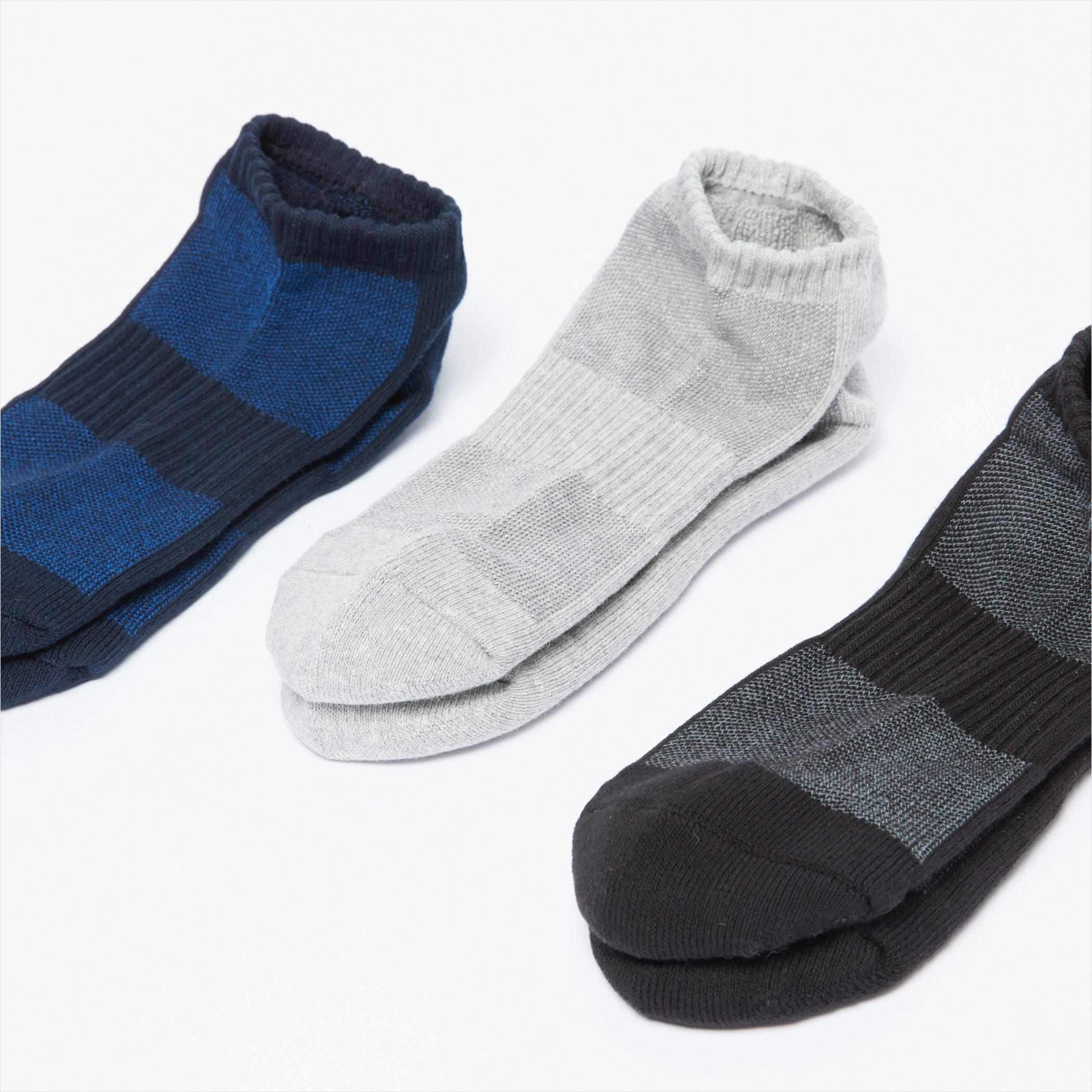 Textured Ankle Length Socks - Set of 3-men-socks-image-1