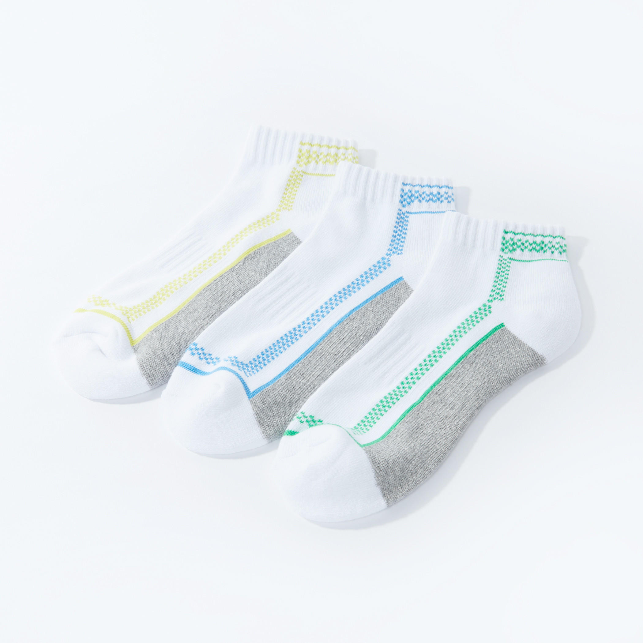 جوارب مضلعة بطول الكاحل - طقم 3 أزواج-men-socks-image-2