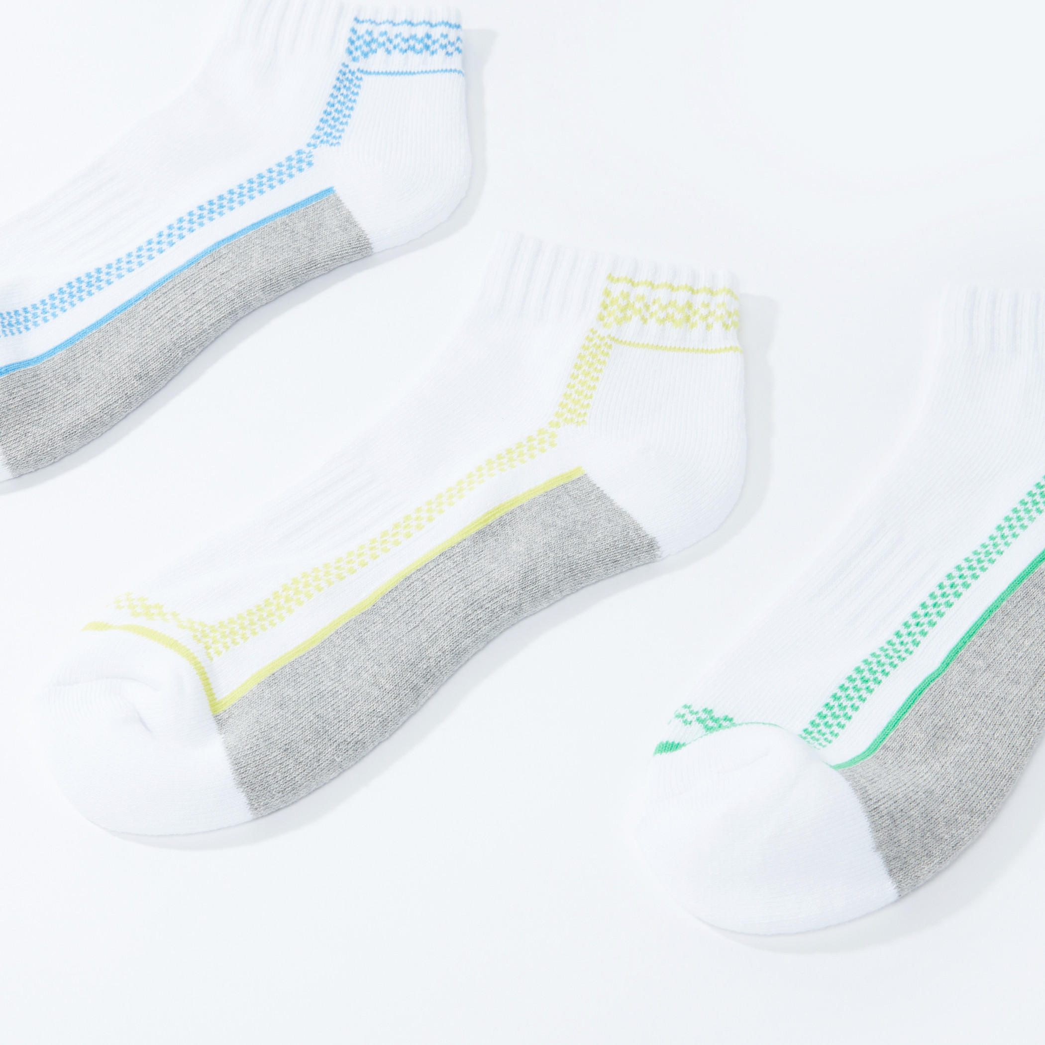 جوارب مضلعة بطول الكاحل - طقم 3 أزواج-men-socks-image-1