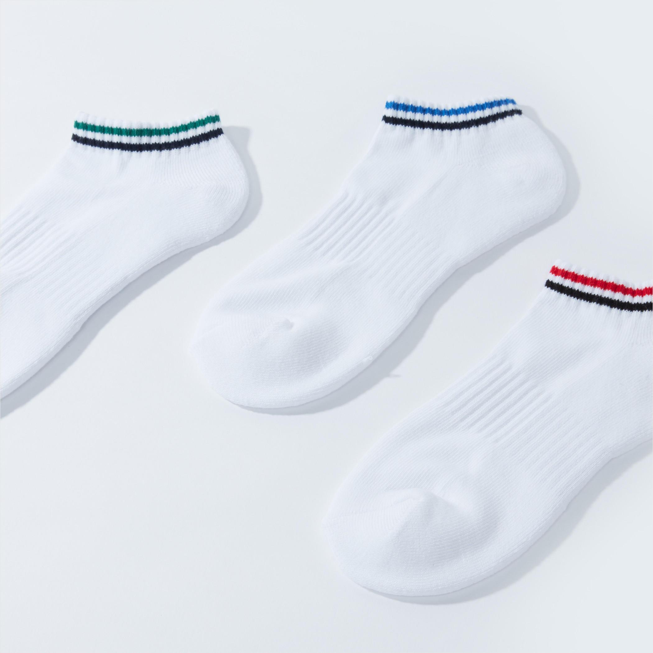 جوارب مضلعة بطول الكاحل - طقم 3 أزواج-men-socks-image-3
