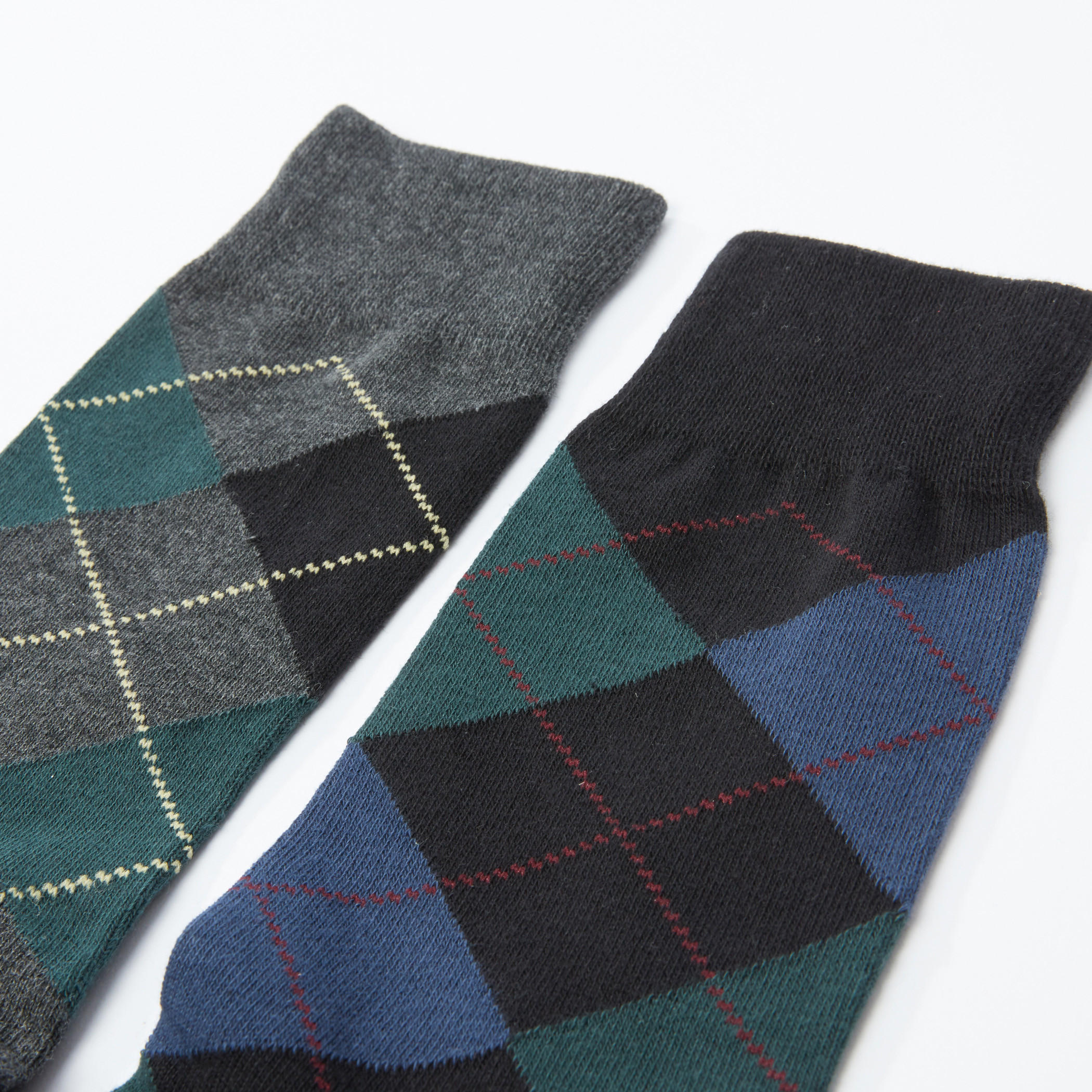 جوارب كاروهات قصيرة - طقم من 3 أزواج-men-socks-image-2