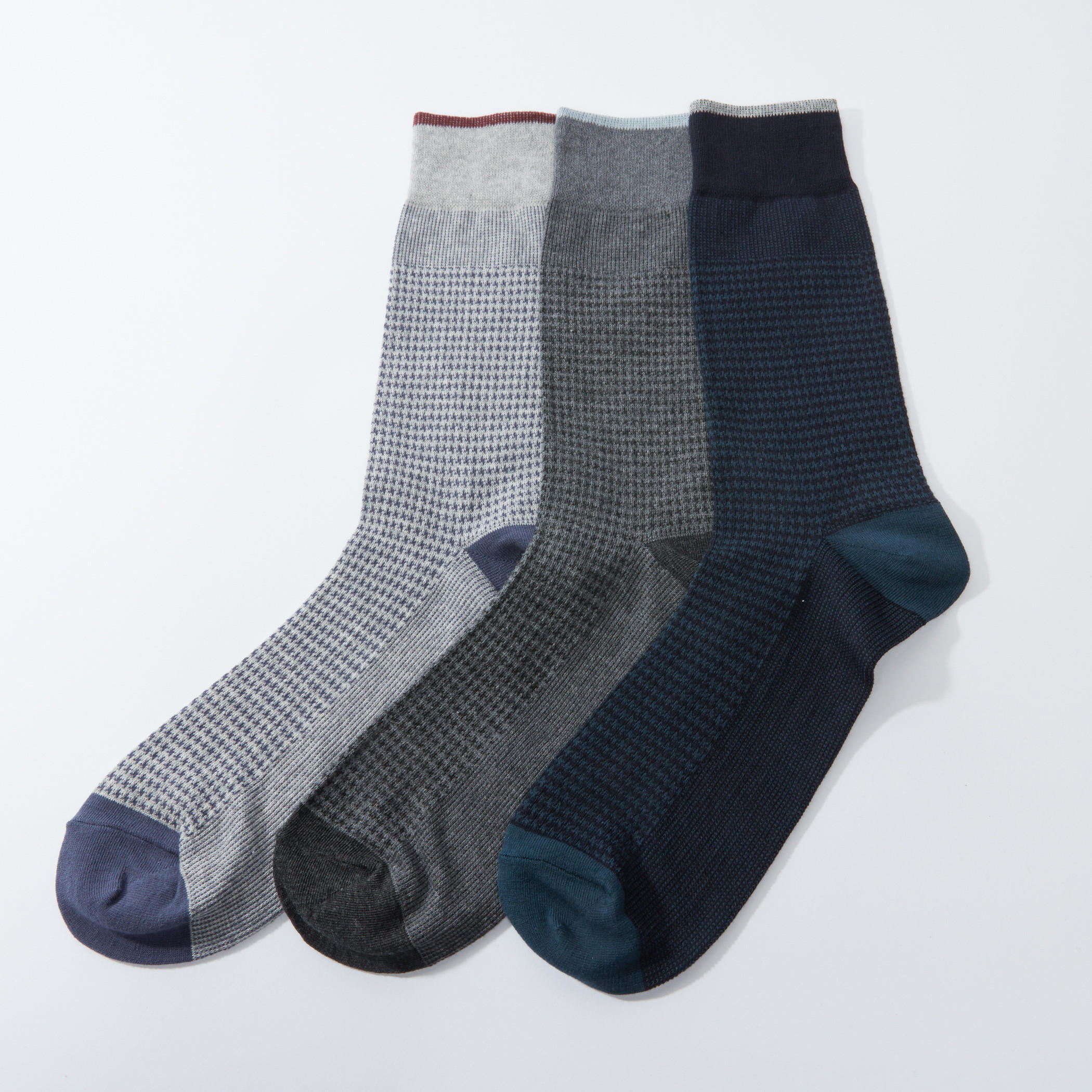 جوارب قصيرة بطبعات - طقم من 3 أزواج-men-socks-image-1