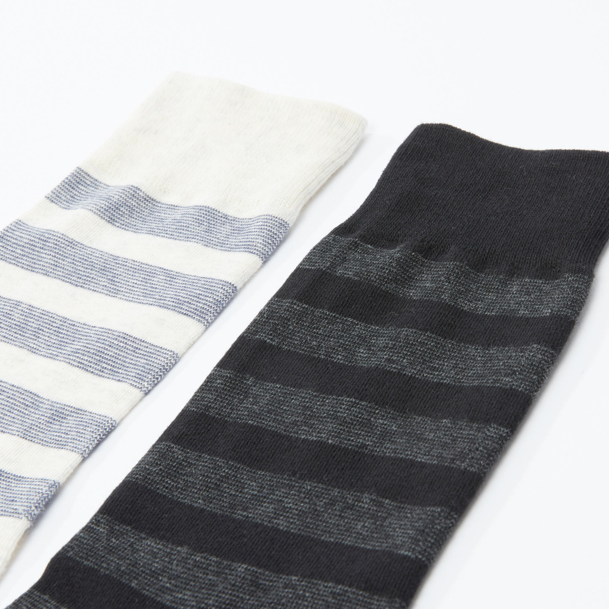 جوارب مقلمة بطول متوسط - طقم من 3 أزواج-men-socks-image-2