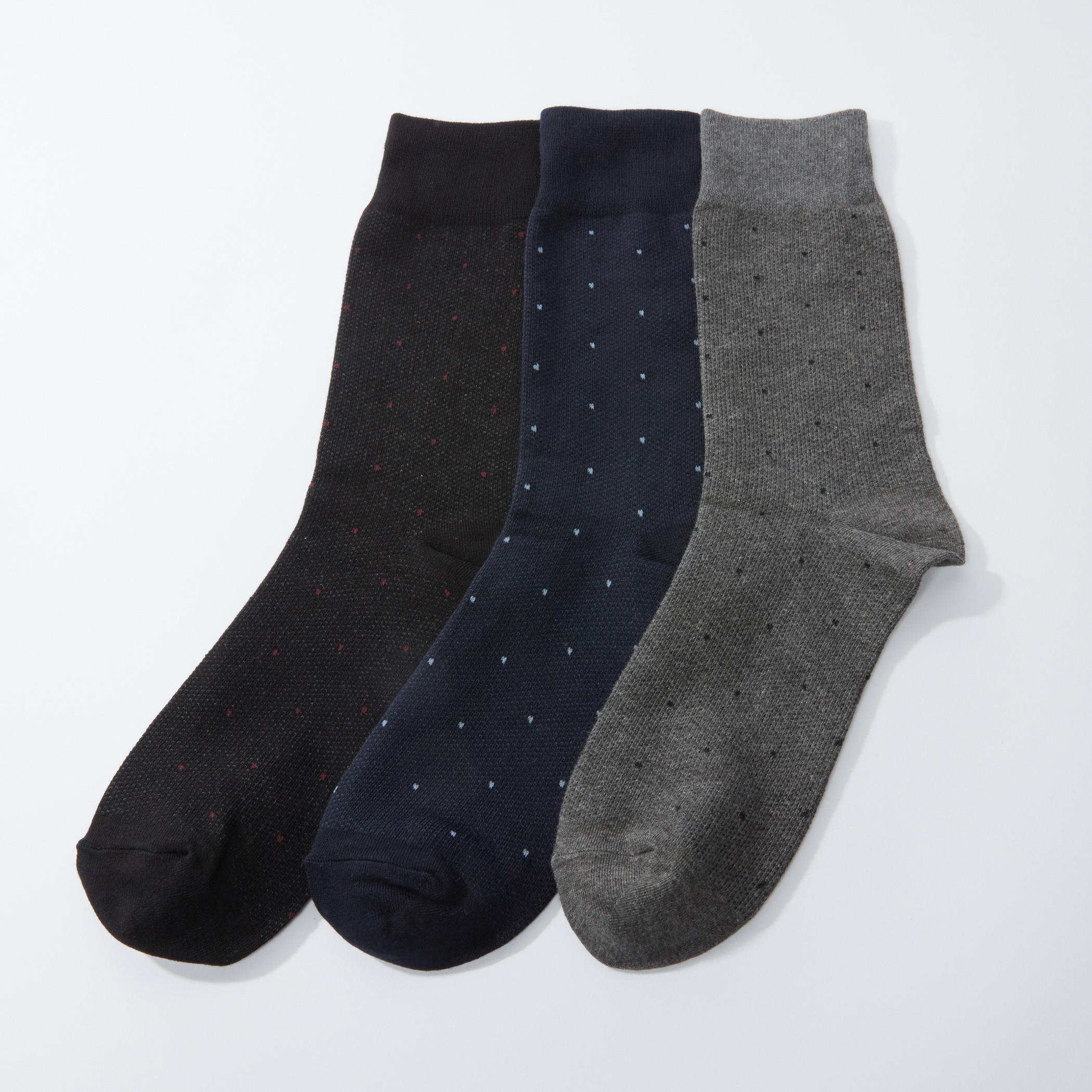 جوارب متوسطة الطول بطبعات - طقم من 3 أزواج-men-socks-image-1