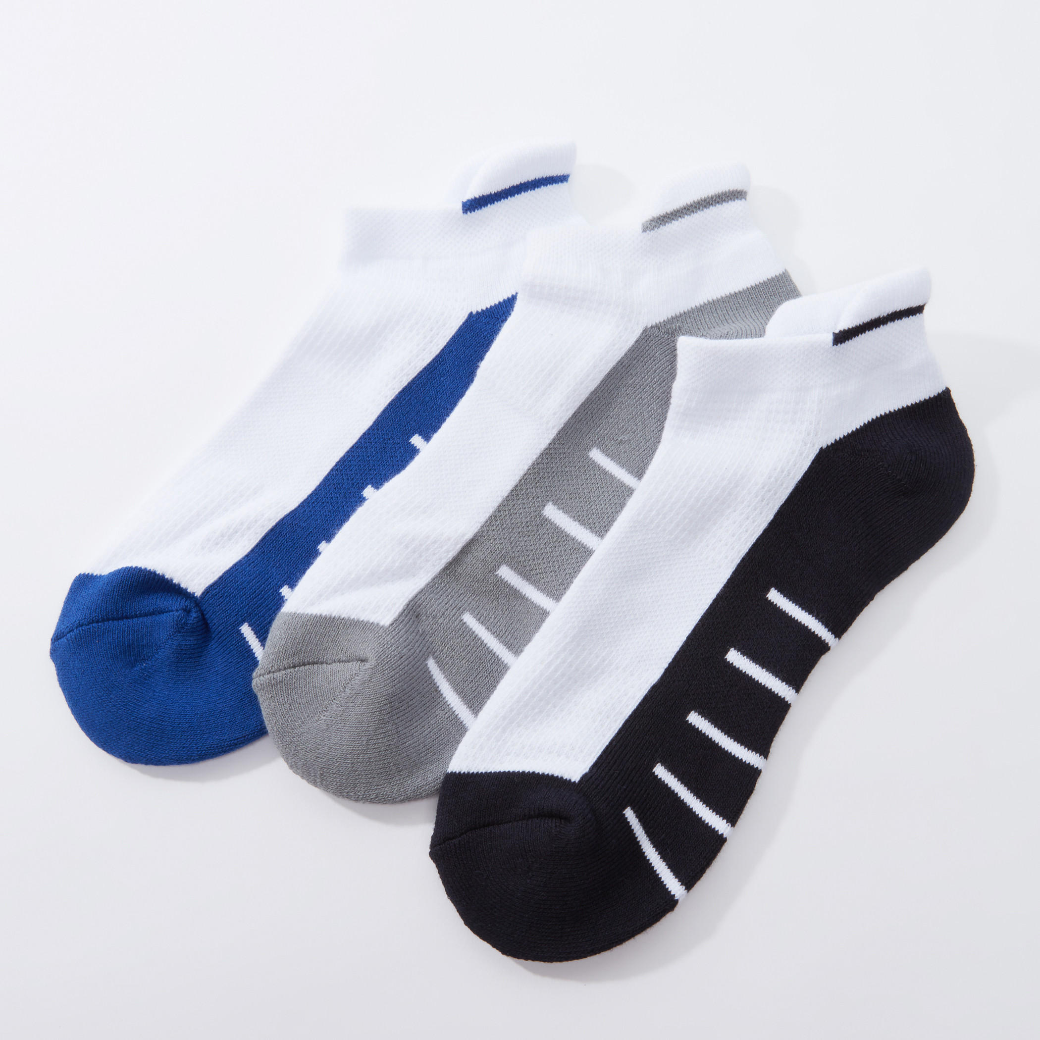 Textured Ankle Length Socks - Set of 3-men-socks-image-2