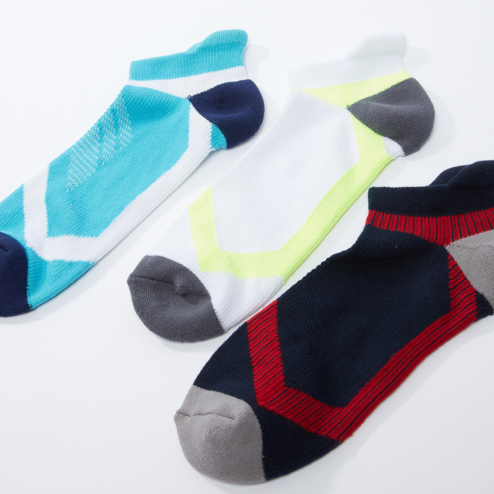 جوارب بطول الكاحل بطبعات - طقم 3 أزواج-men-socks-image-1