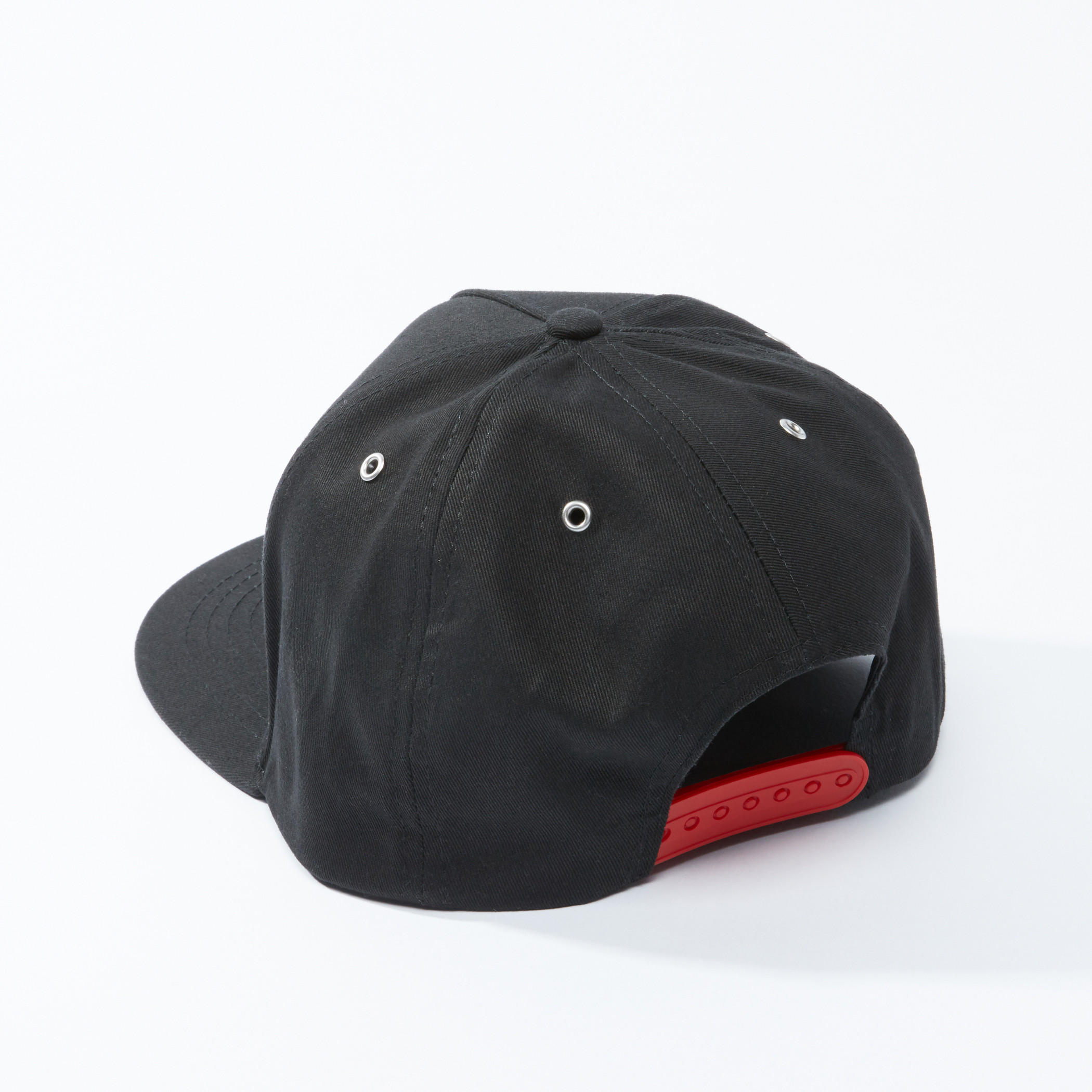 Eyelet Detail Cap with Snap Closure-men-caps-image-2