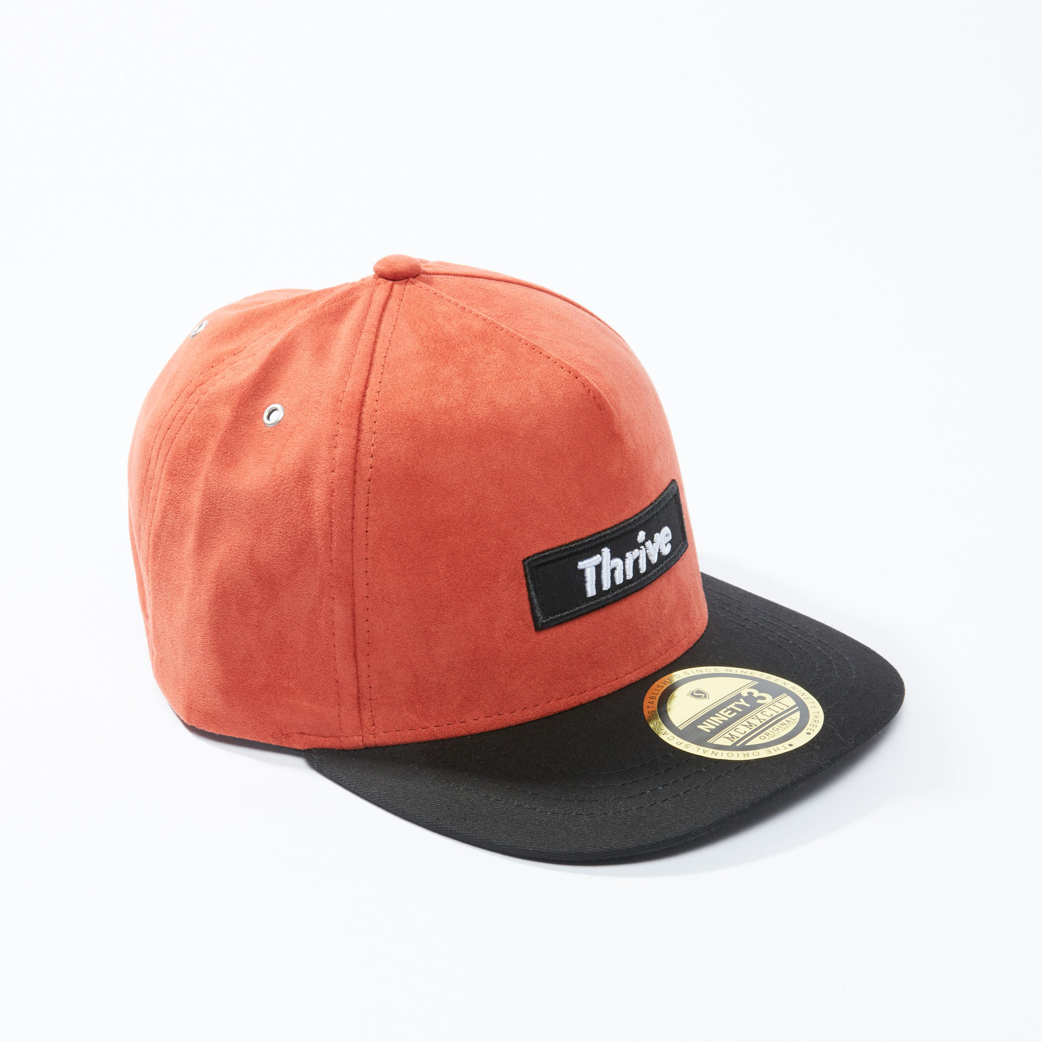 Embroidered Applique Detail Cap with Snap Closure-men-caps-image-1