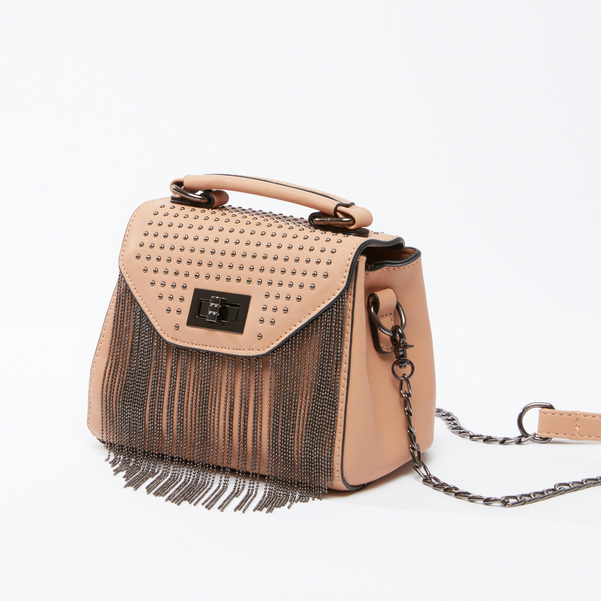 حقيبة ساتشيل مرصّعة بقفل إغلاق دوّار وشراشيب-women-bagsandwallets-handbags-image-1