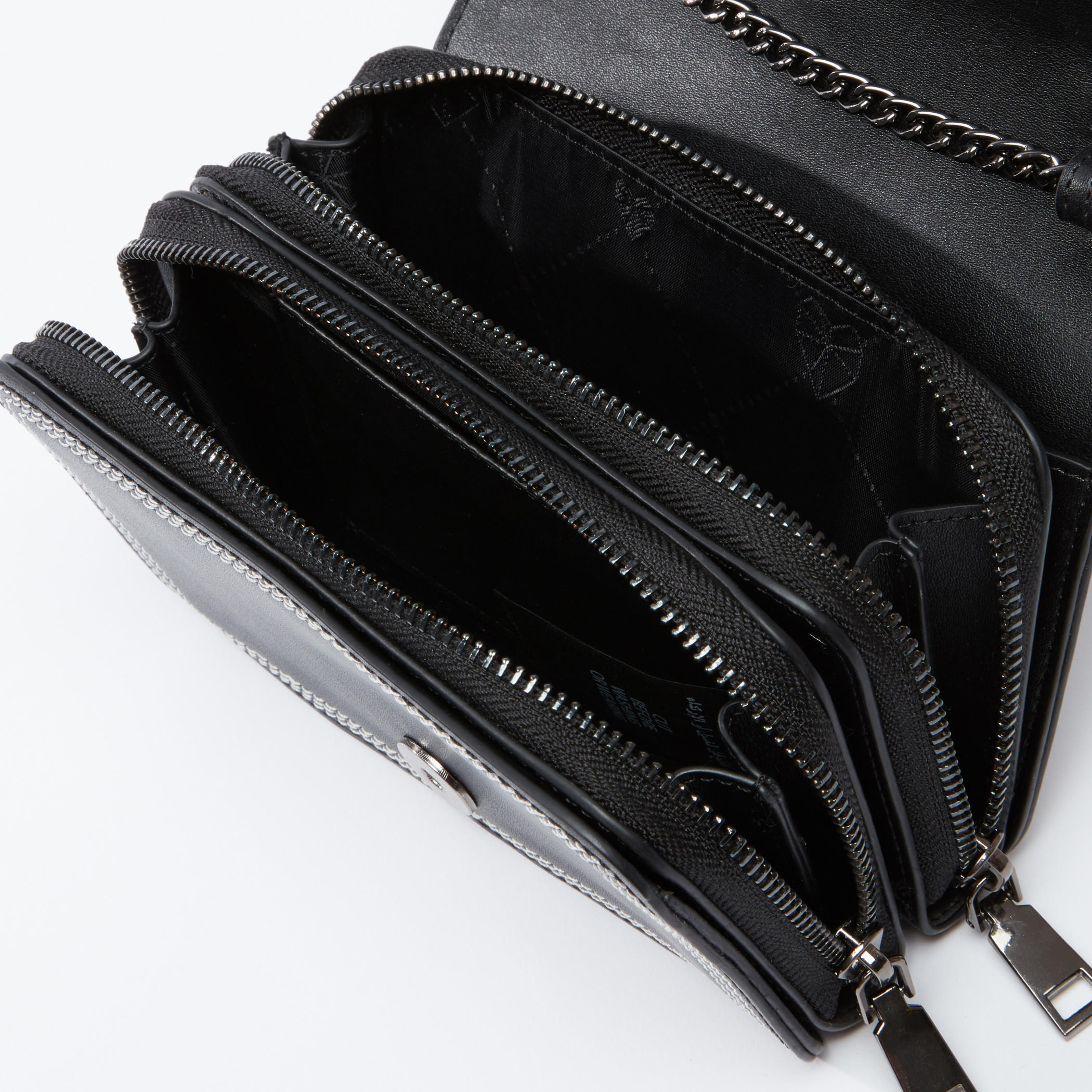 حقيبة كروس بودي بإبزيم إغلاق وحمّالة سلسلة ودرزات-women-bagsandwallets-handbags-image-4
