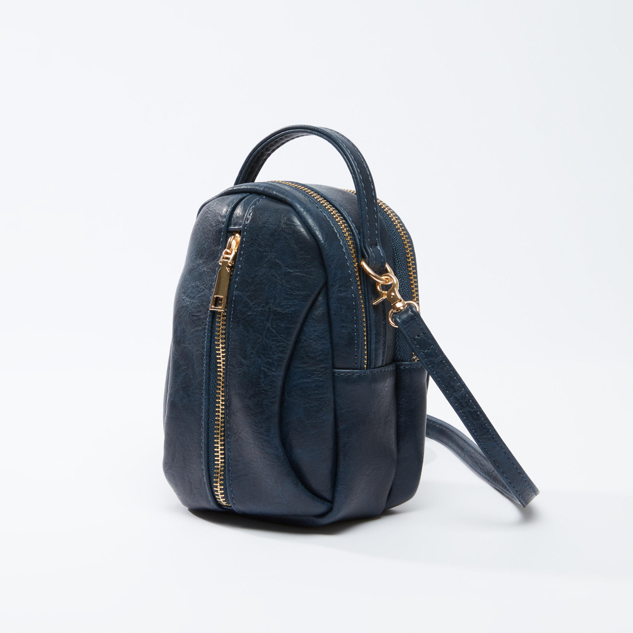 Textured Crossbody Bag with Zip Closure and Adjustable Strap-women-bagsandwallets-handbags-image-1