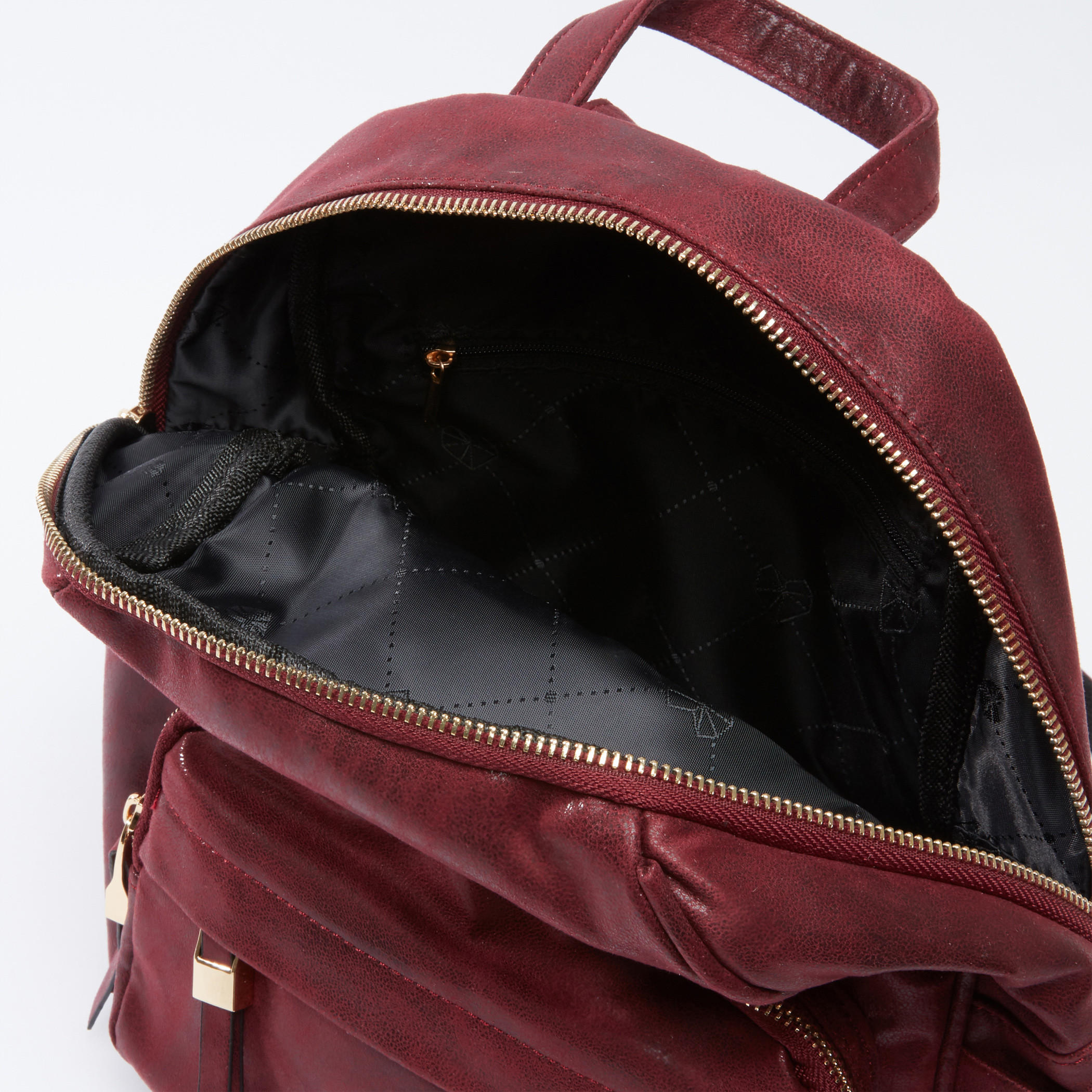 Textured Backpack with Zip Closure and Adjustable Straps-women-bagsandwallets-handbags-image-5