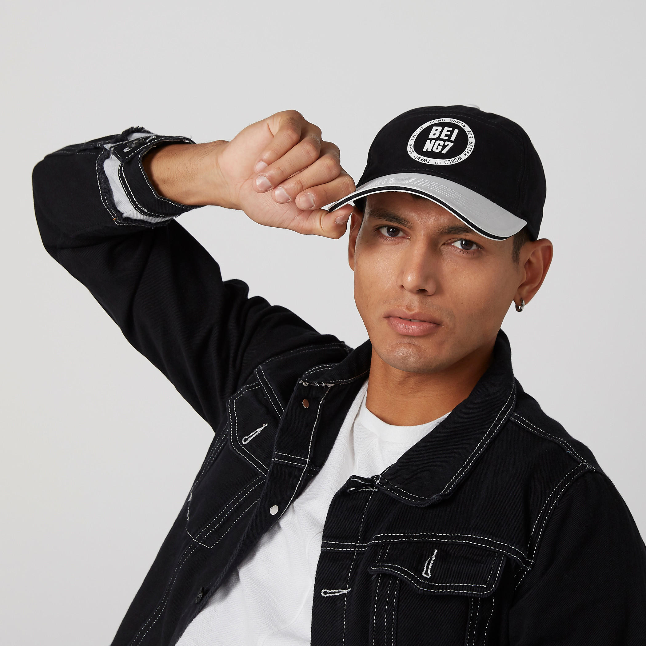 Being Human Printed Cap with Tuck-In Closure-men-caps-image-2