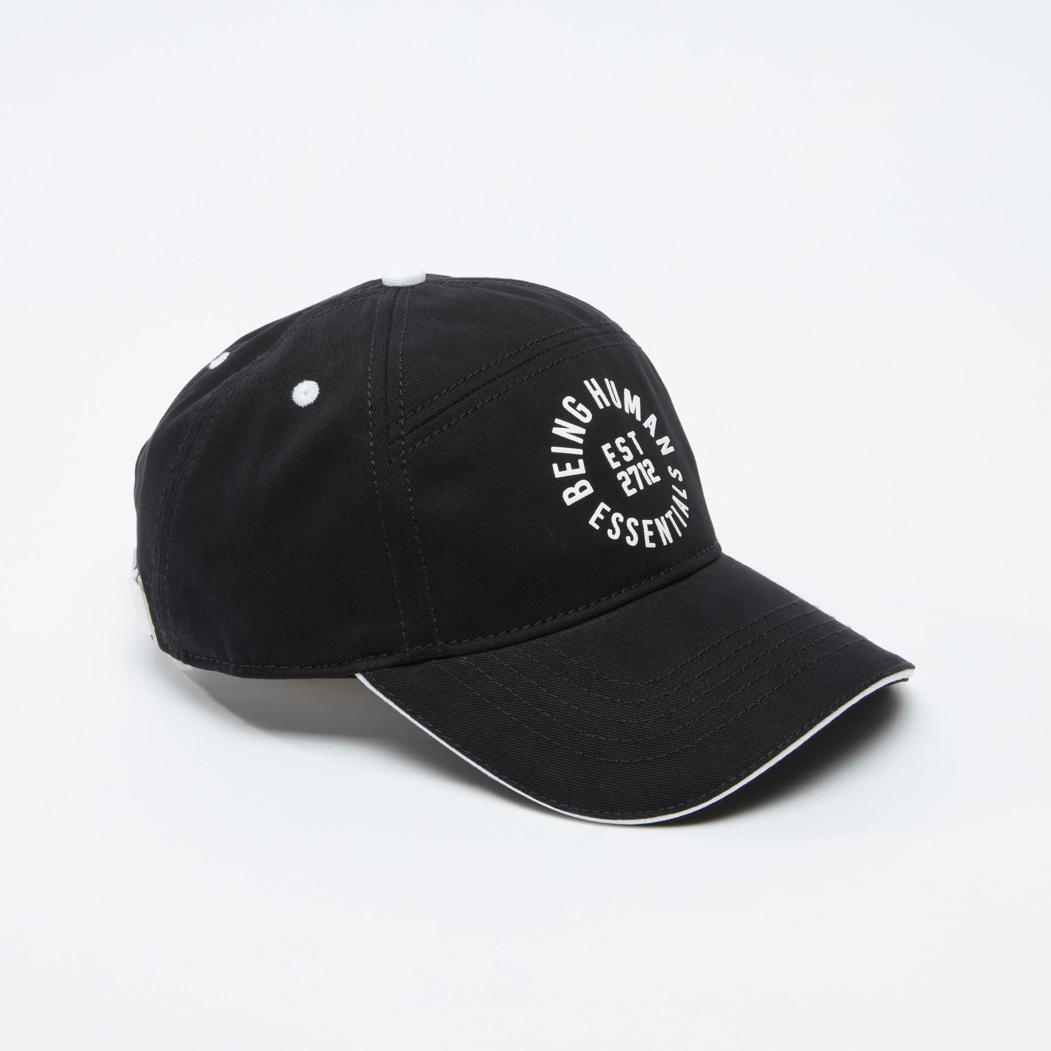 Being Human Printed and Embroidered Cap with Tuck-In Closure-men-caps-image-1