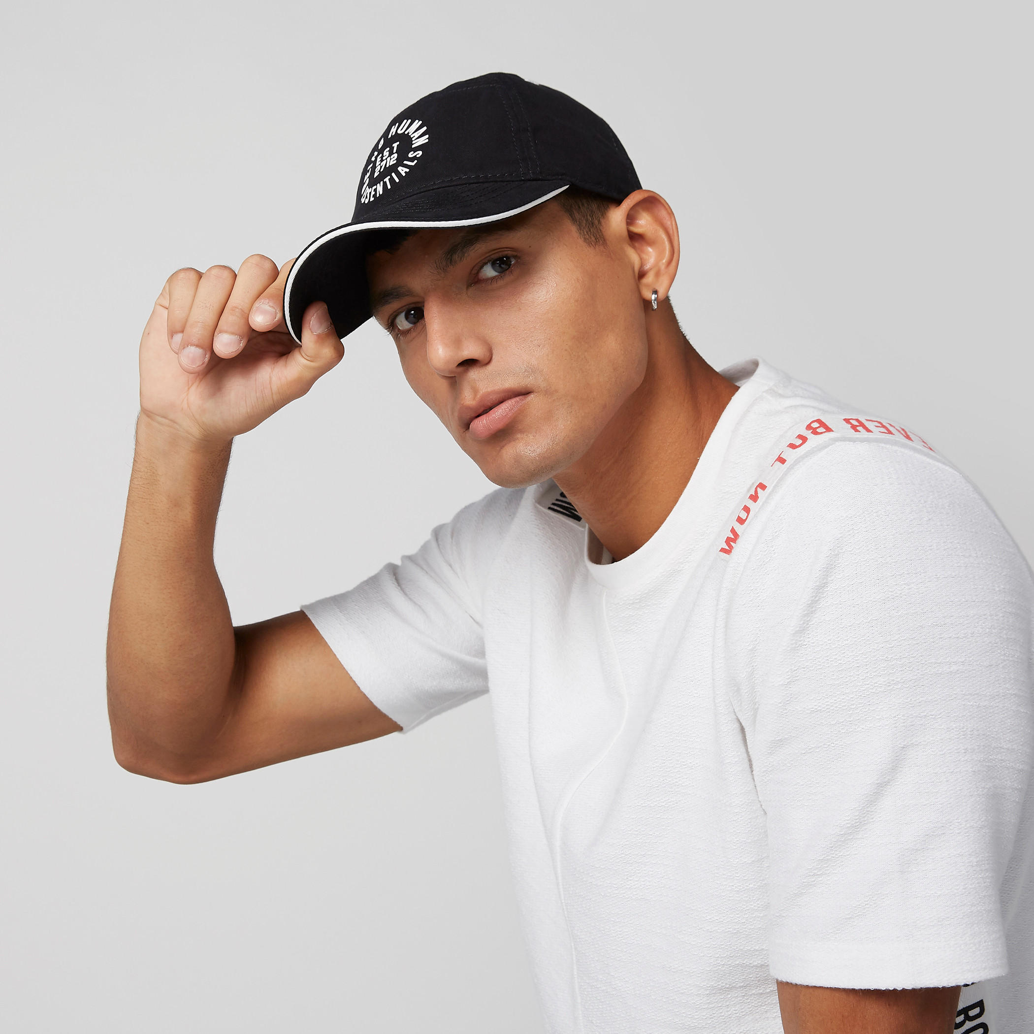 Being Human Printed and Embroidered Cap with Tuck-In Closure-men-caps-image-2