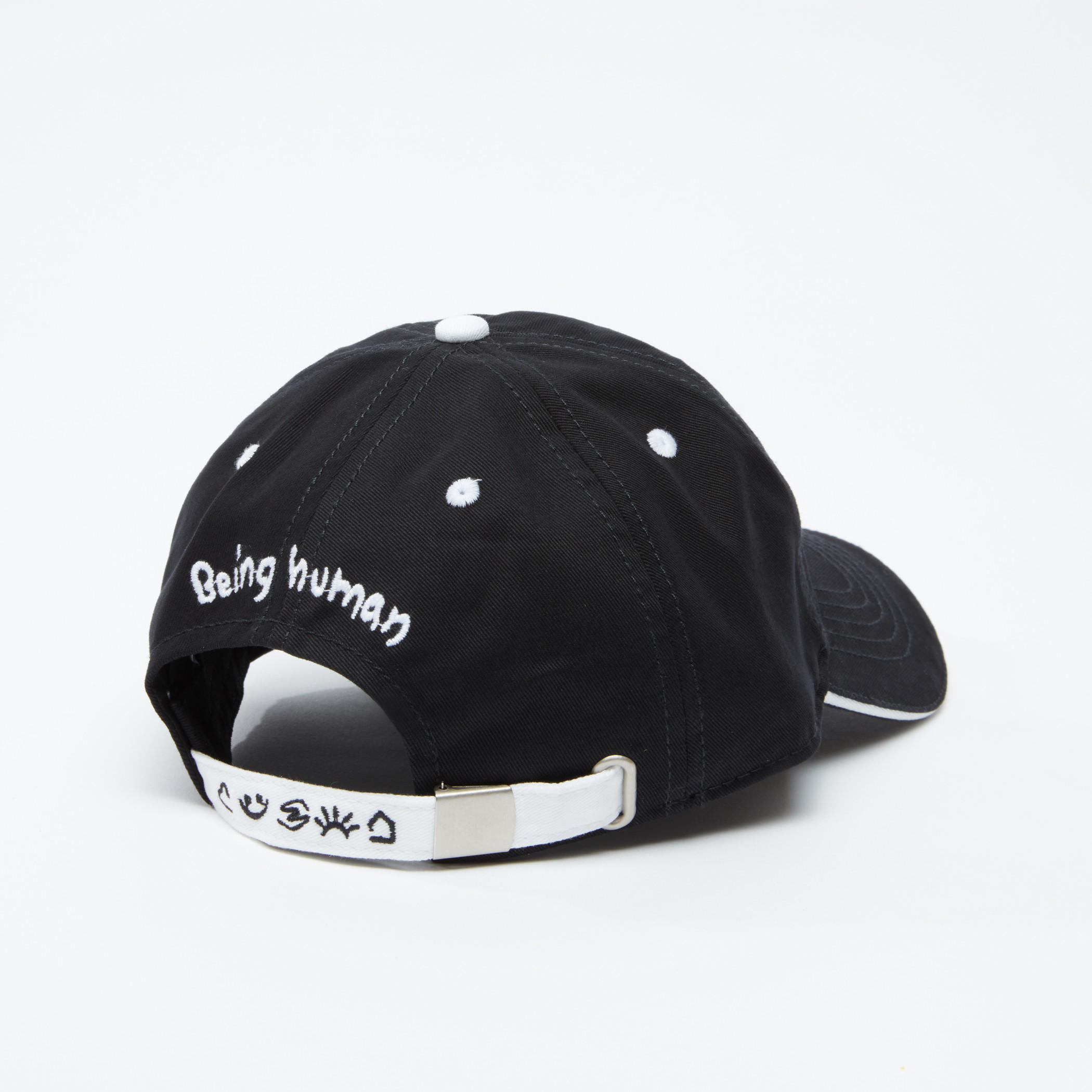 Being Human Printed and Embroidered Cap with Tuck-In Closure-men-caps-image-3