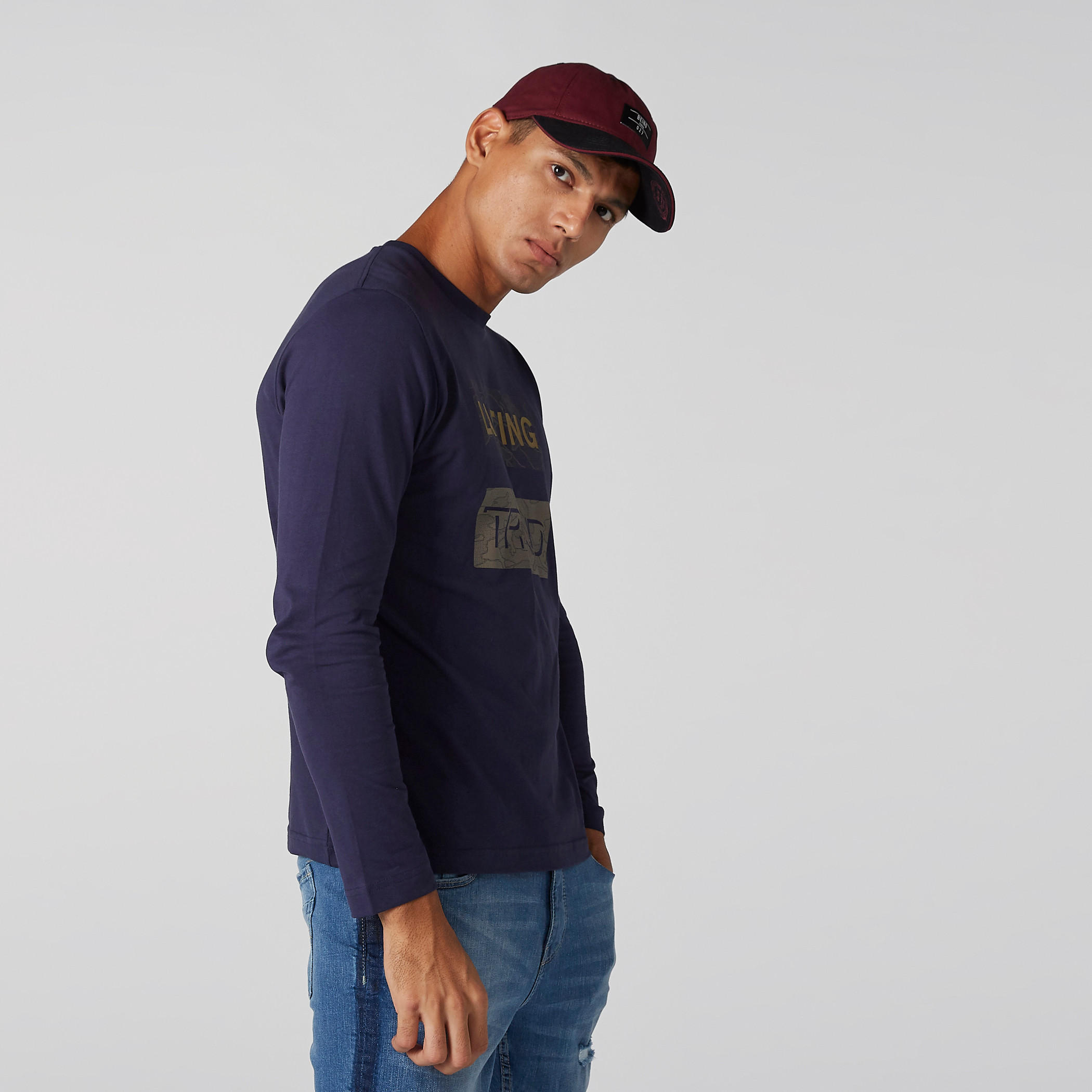 Being Human Embroidered Cap with Tuck-In Closure-men-caps-image-2