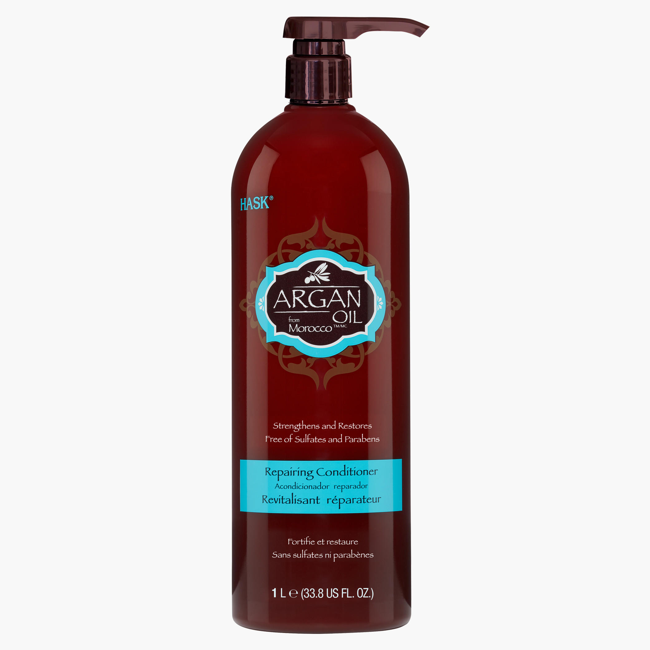 HASK Argan Oil Repairing Conditioner - 1 L-beautyandpersonalcare-hair-haircare-conditioners-image-1
