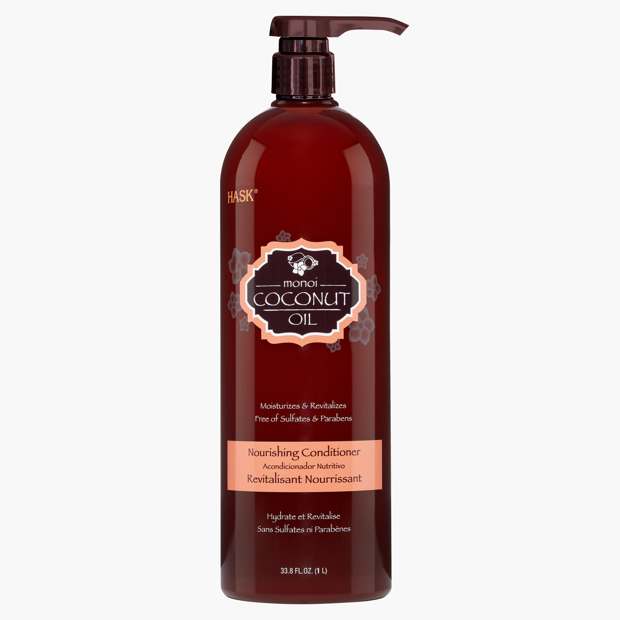 HASK Monoi Coconut Oil Nourishing Conditioner - 1 L-beautyandpersonalcare-hair-haircare-conditioners-image-1