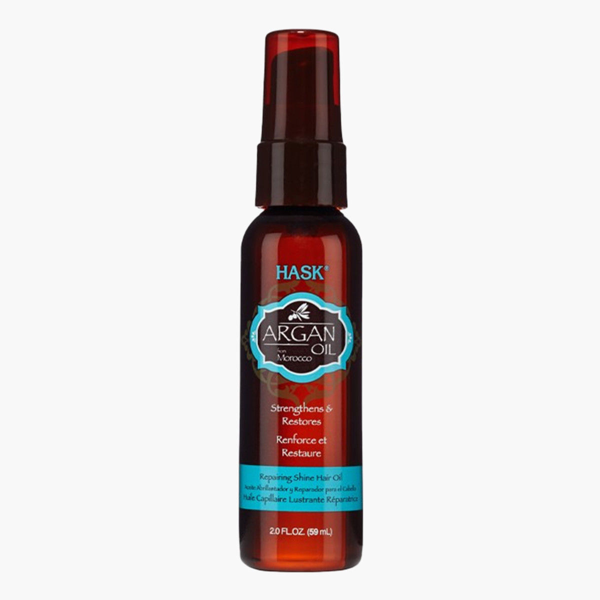 زيت الأرجان لإعادة لمعان الشعر من هاسك - 59 مل-beautyandpersonalcare-hair-haircare-hairoils-image-1
