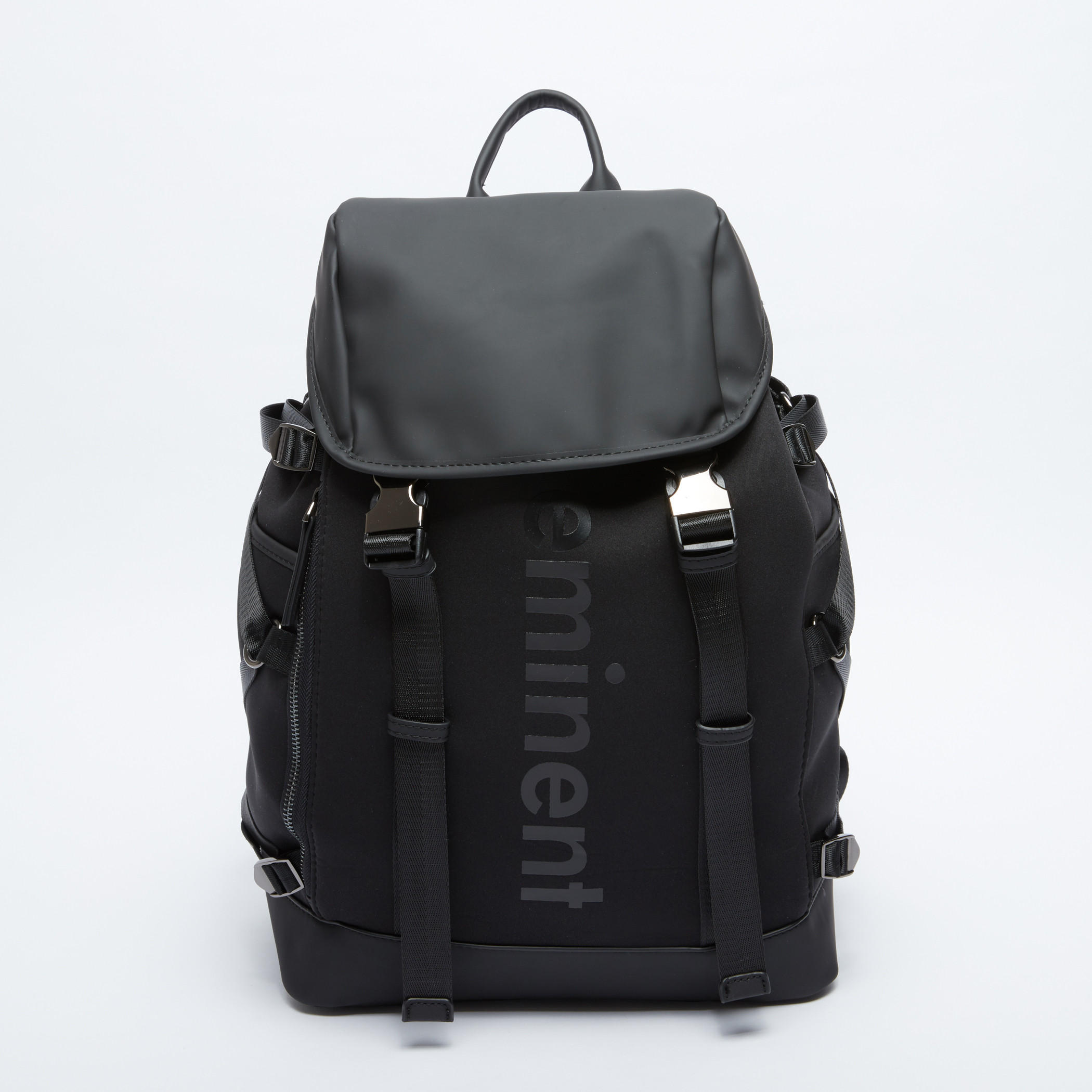حقيبة ظهر بطيّة وإبزيم إغلاق وطبعات-men-bags-image-1