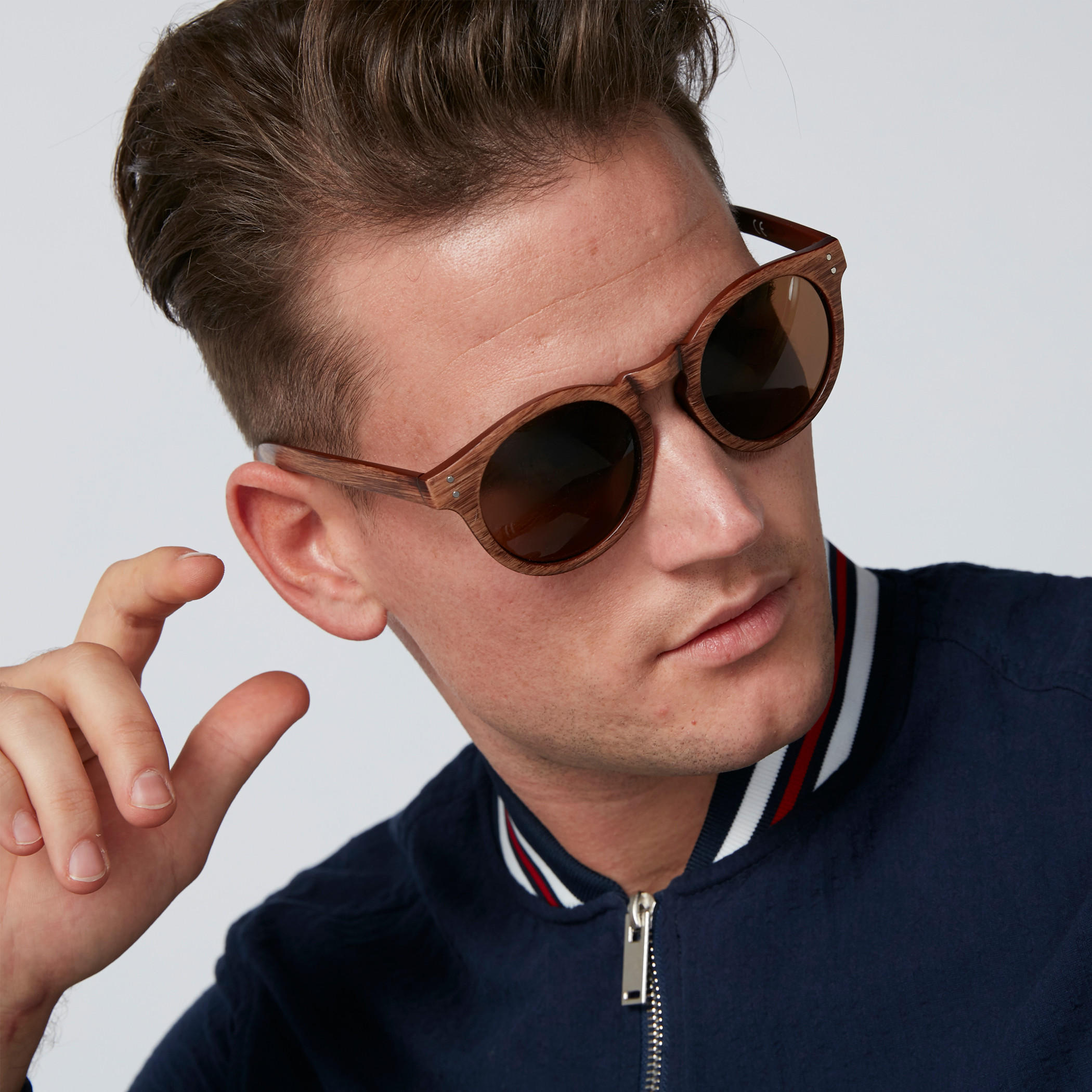 نظّارة شمسية مستديرة بإطار كامل وطبعات-men-sunglasses-image-4