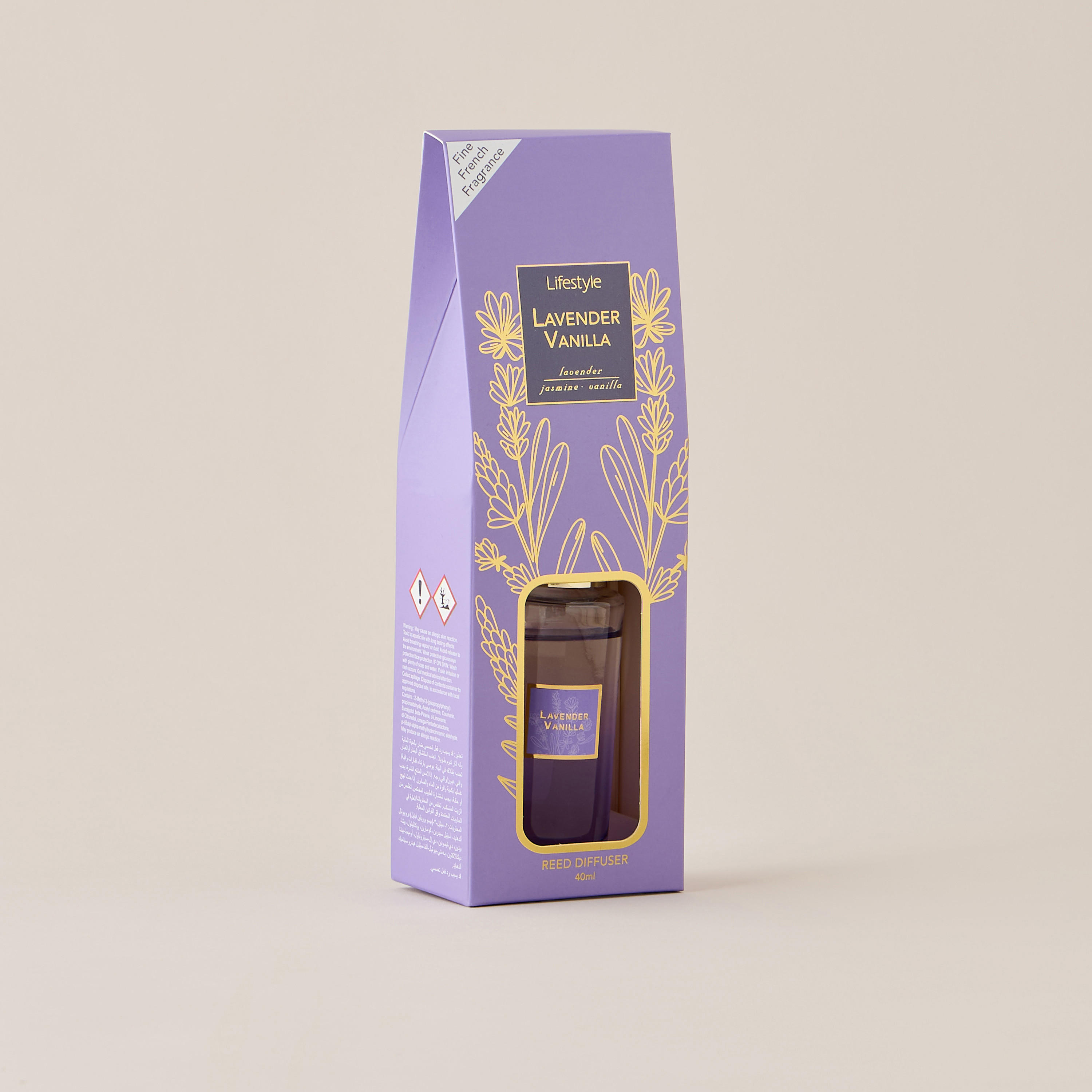 موزّع عطور برائحة أعواد الفانيلا والخزامة - 40 مل-household-homefragrance-reeddiffusers-image-1
