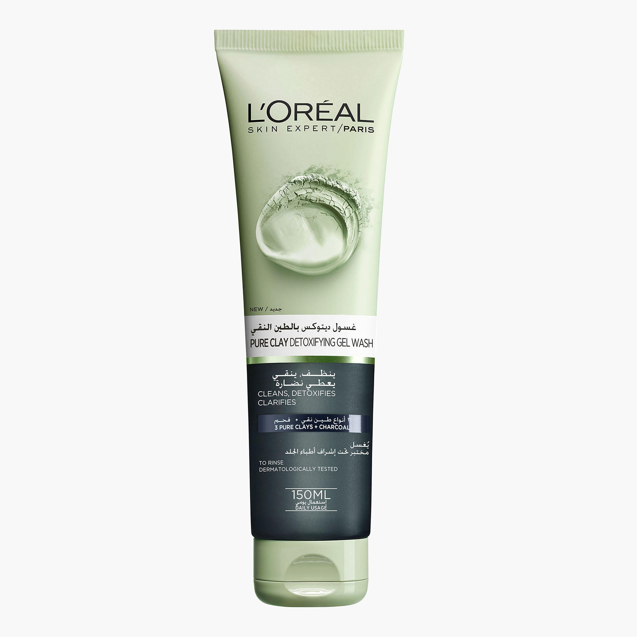 L’Oréal ParisPure Clay Detoxifying Charcoal Gel Wash-beautyandpersonalcare-skin-cleansers-facewashandcleansers-image-1