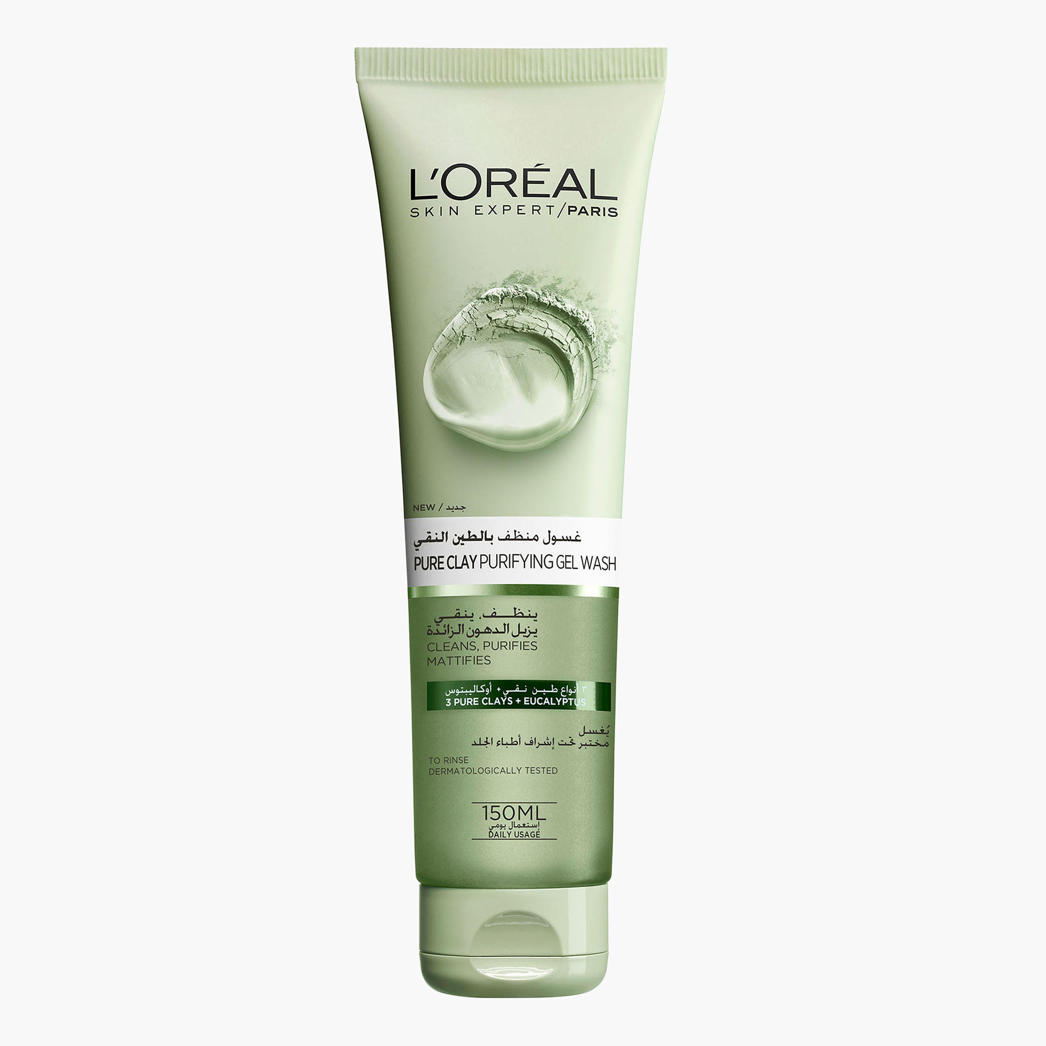 L’Oréal ParisPure Clay Purifying Eucalyptus Gel Wash-beautyandpersonalcare-skin-cleansers-facewashandcleansers-image-1