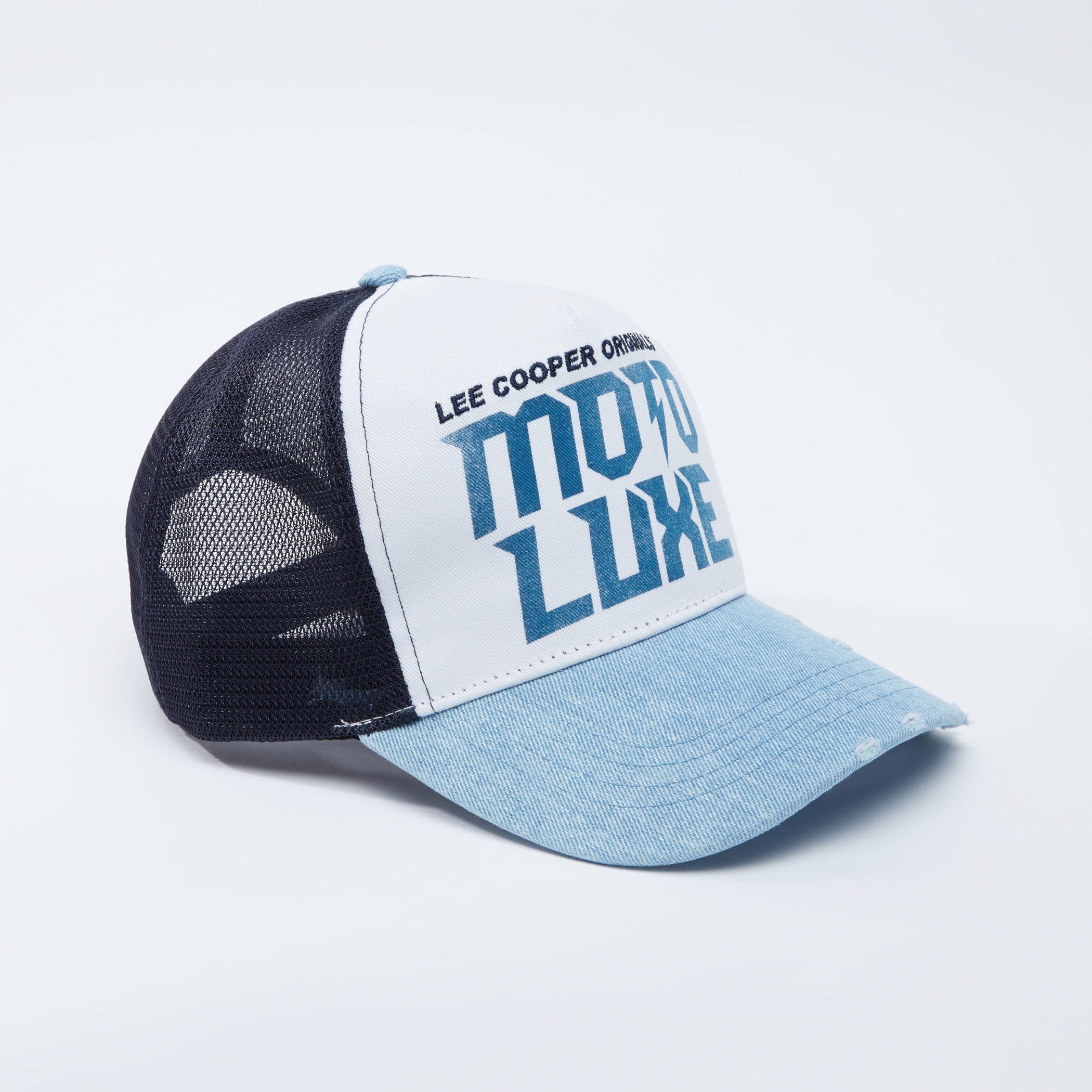 Lee Cooper Printed Cap with Mesh Detail-men-caps-image-1